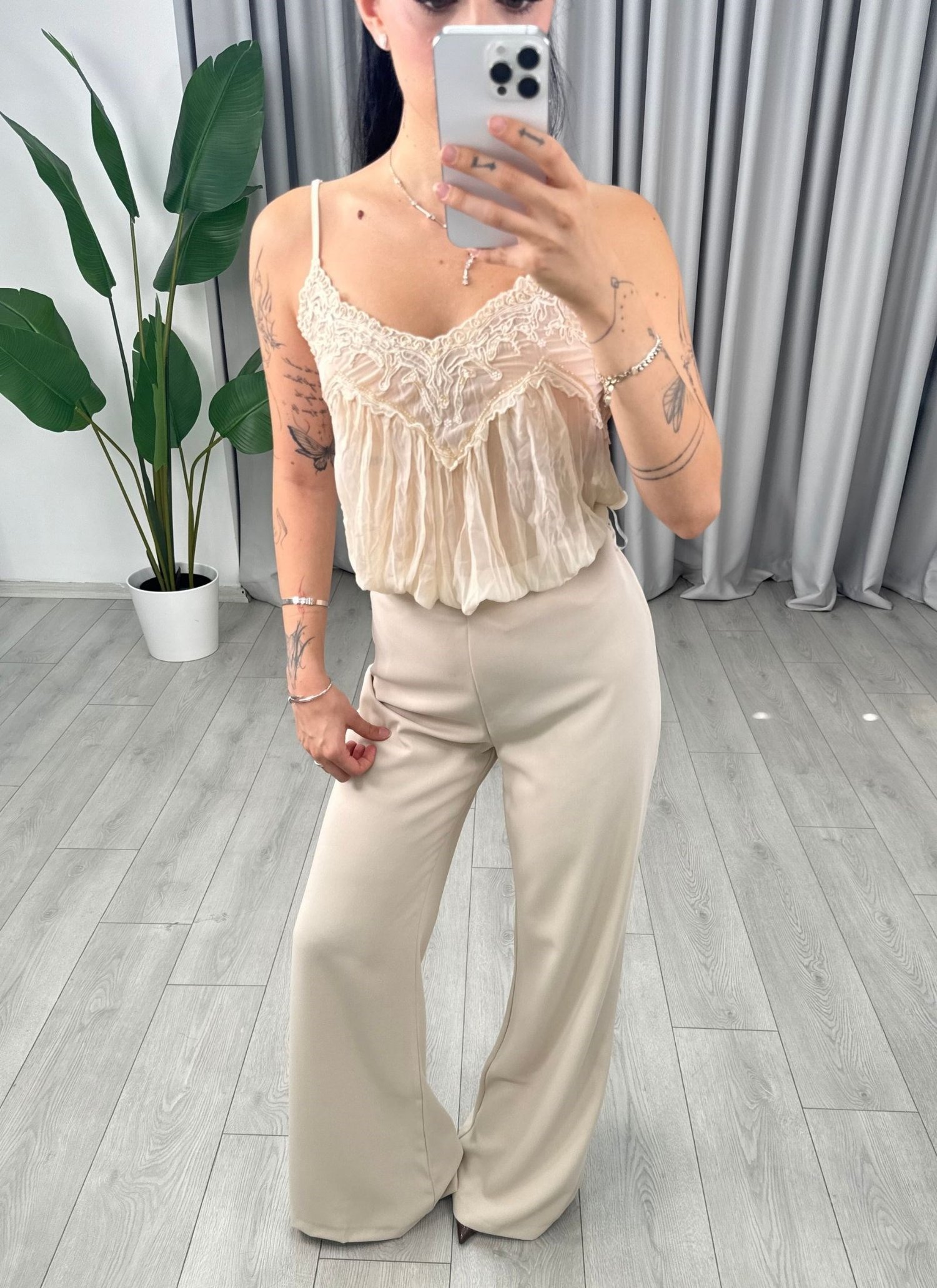 Lia Pantolon Bej