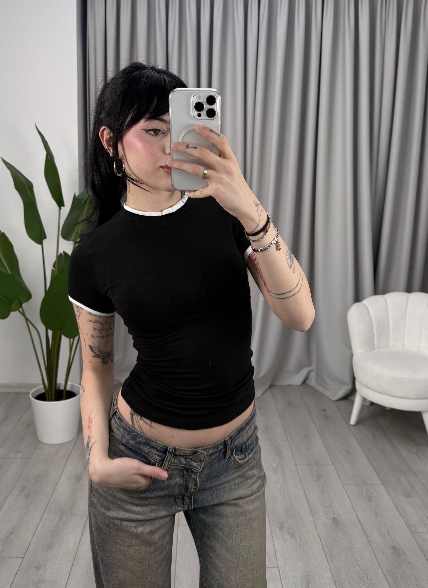 Liyana Bluz Siyah