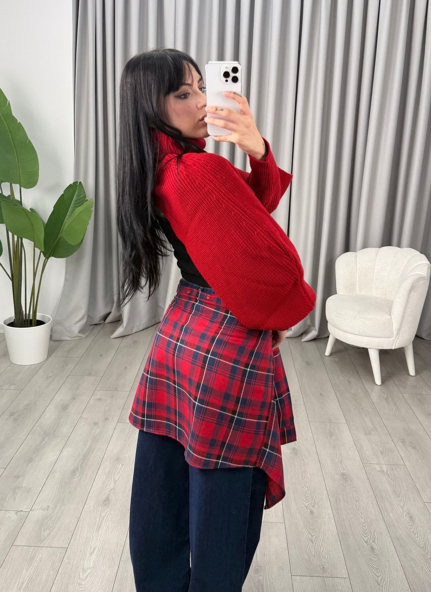 Lova Bolero Kazak Kırmızı
