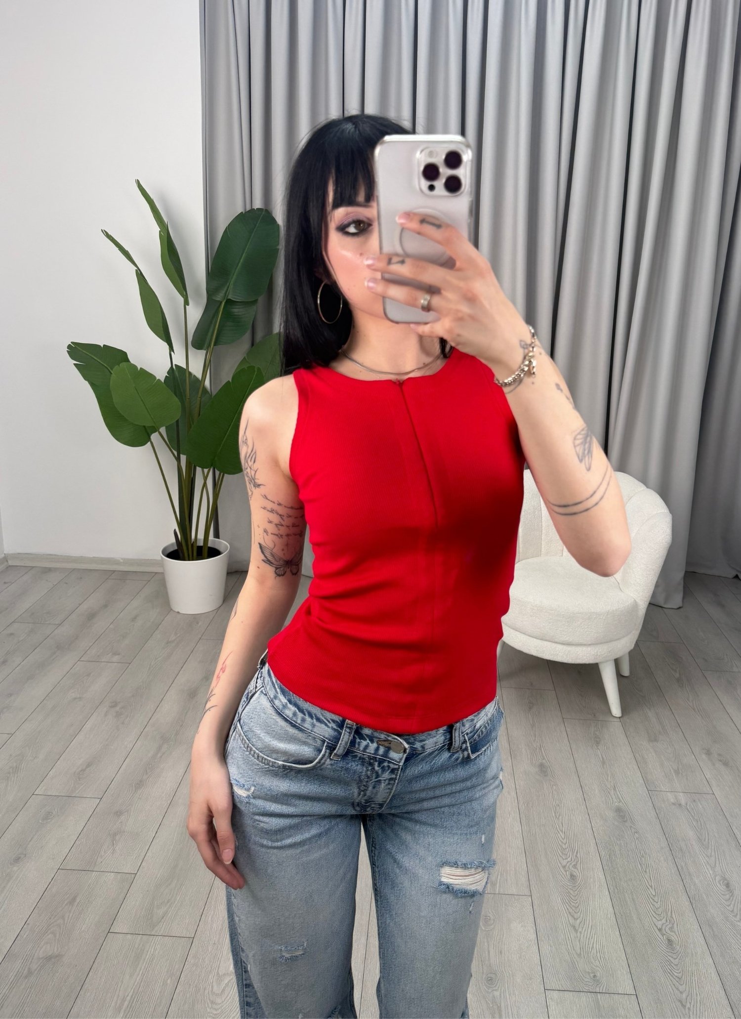 Marla Bluz Kırmızı