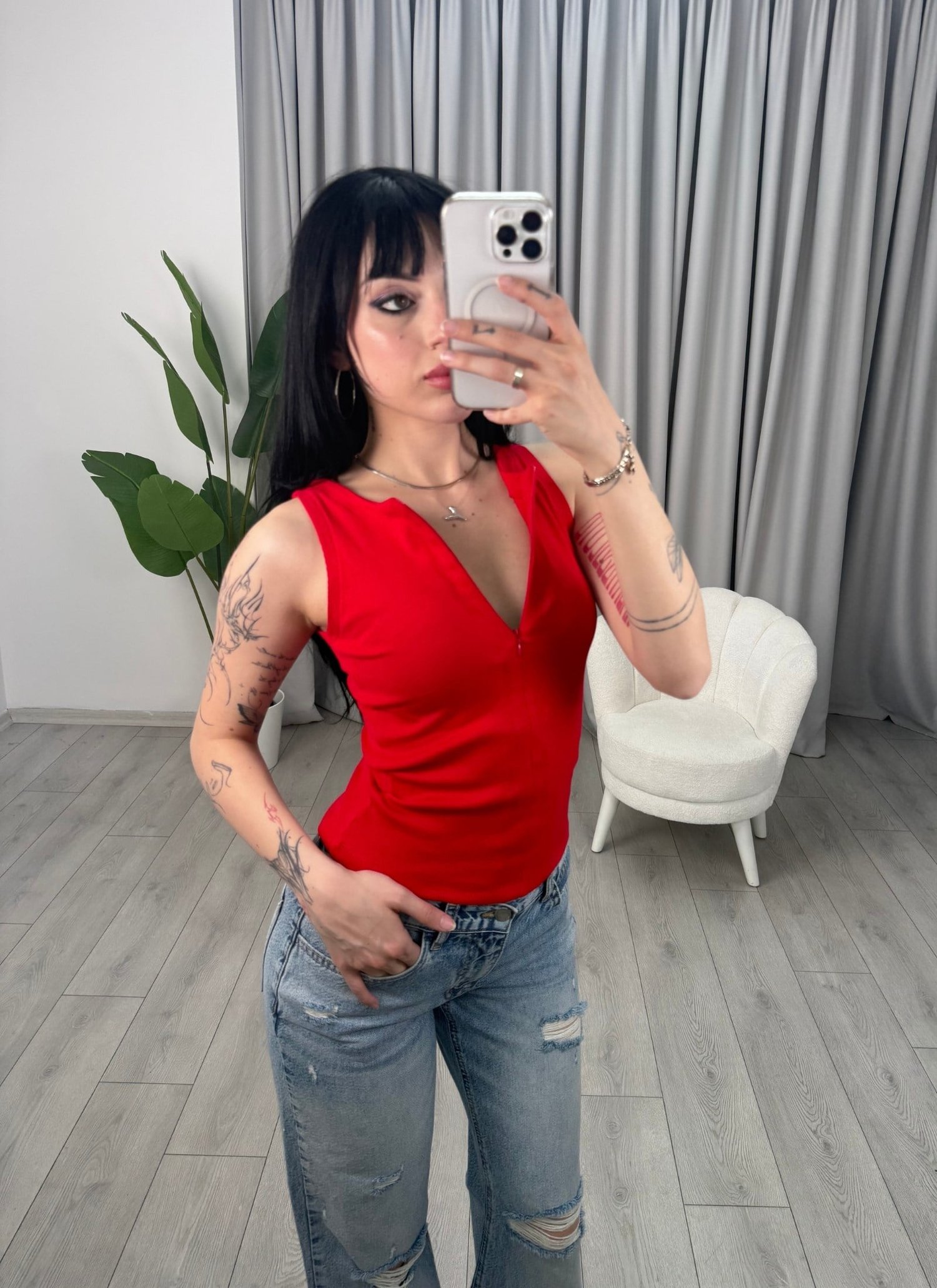 Marla Bluz Kırmızı