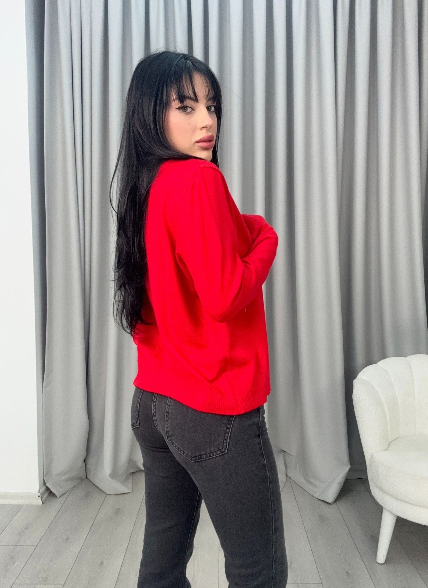Marlow Hırka Kırmızı