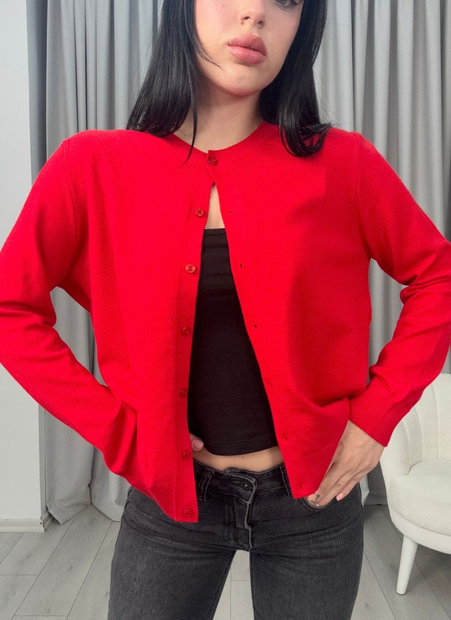 Marlow Hırka Kırmızı