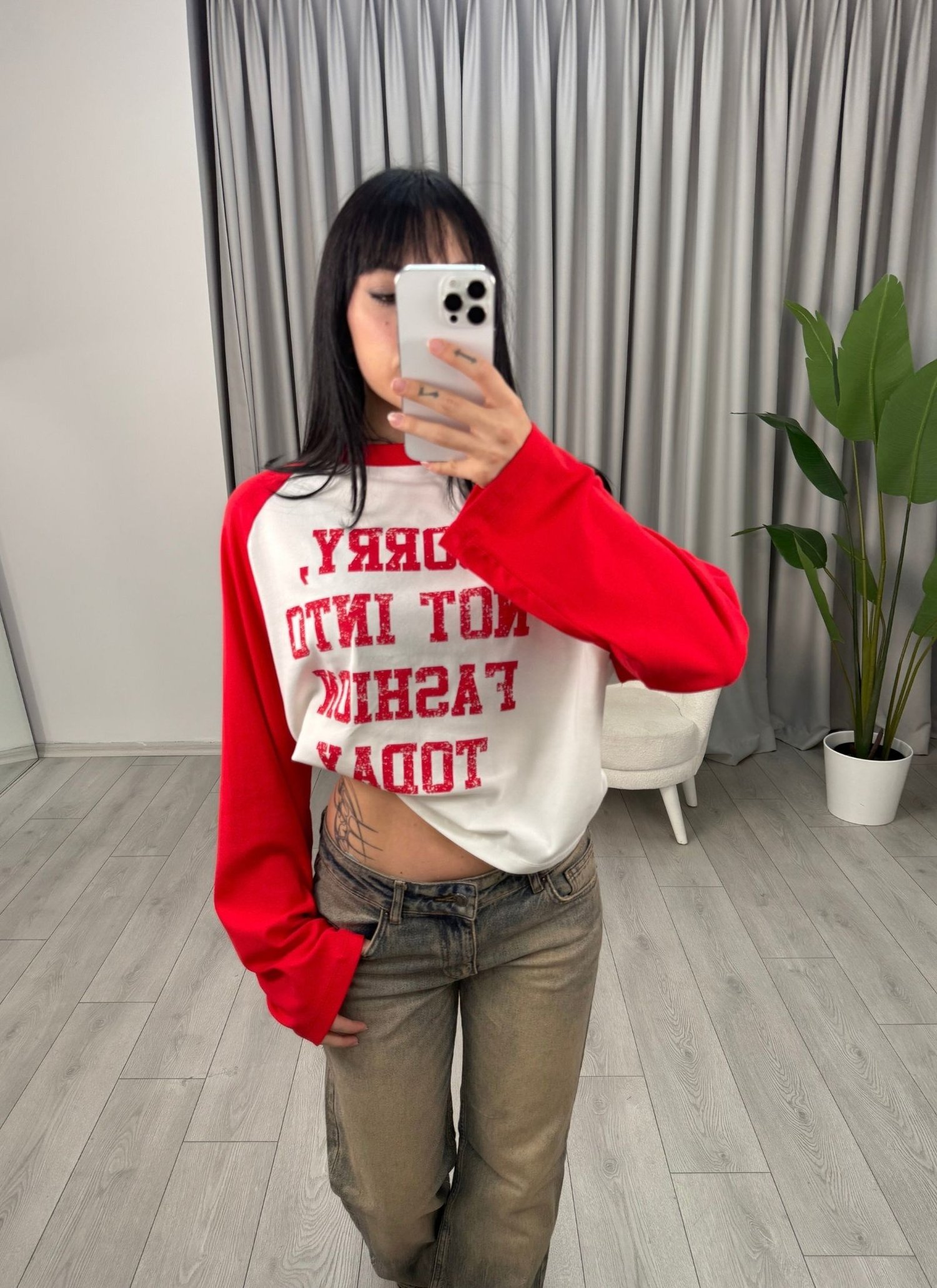 Max Reglan Baskılı Bluz Kırmızı