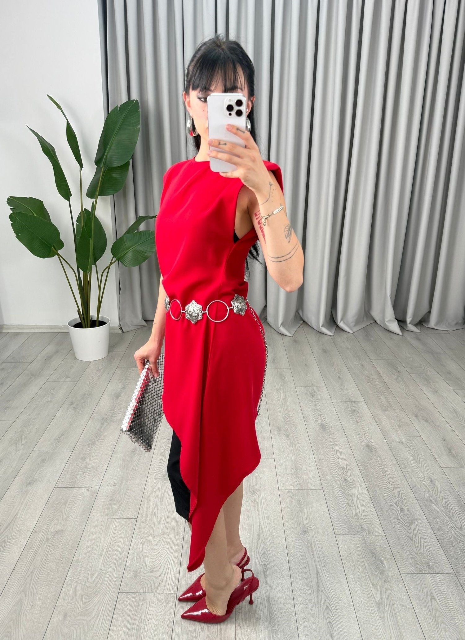 Melani Elbise Kırmızı