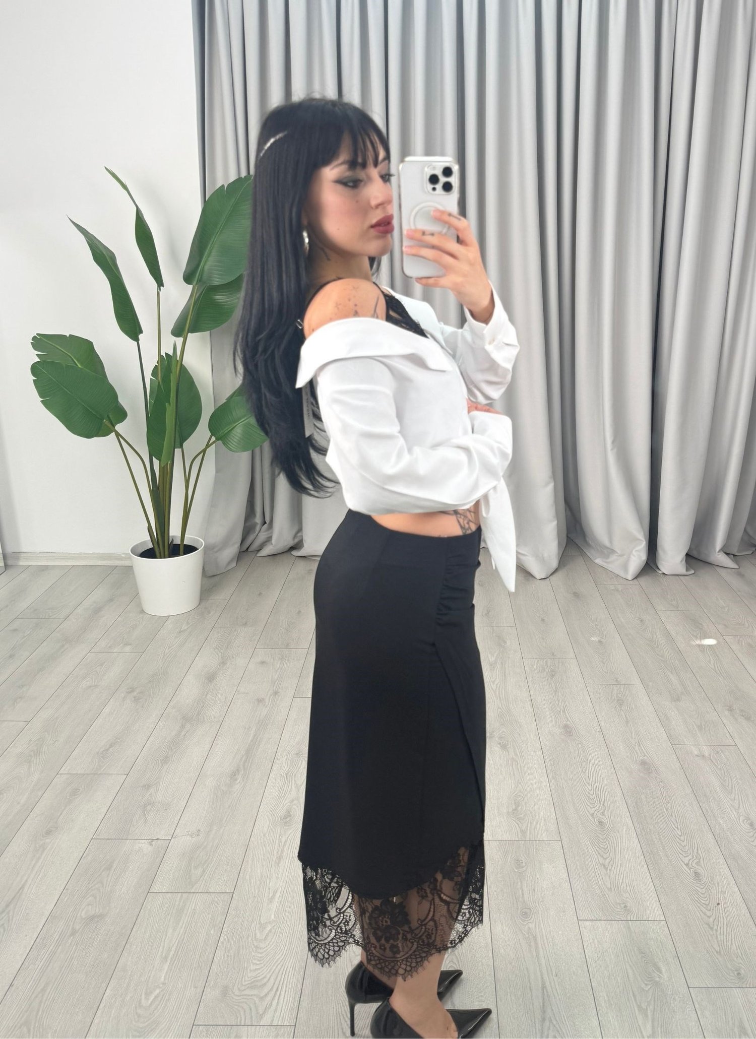 Nika Gömlek Beyaz