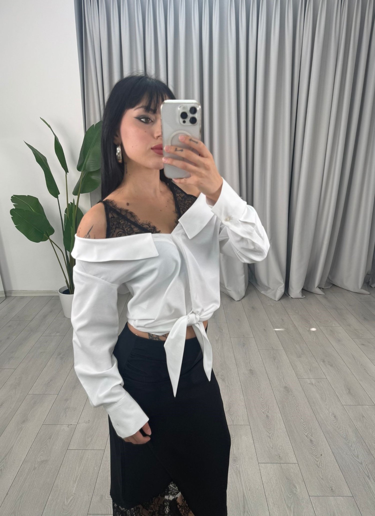 Nika Gömlek Beyaz