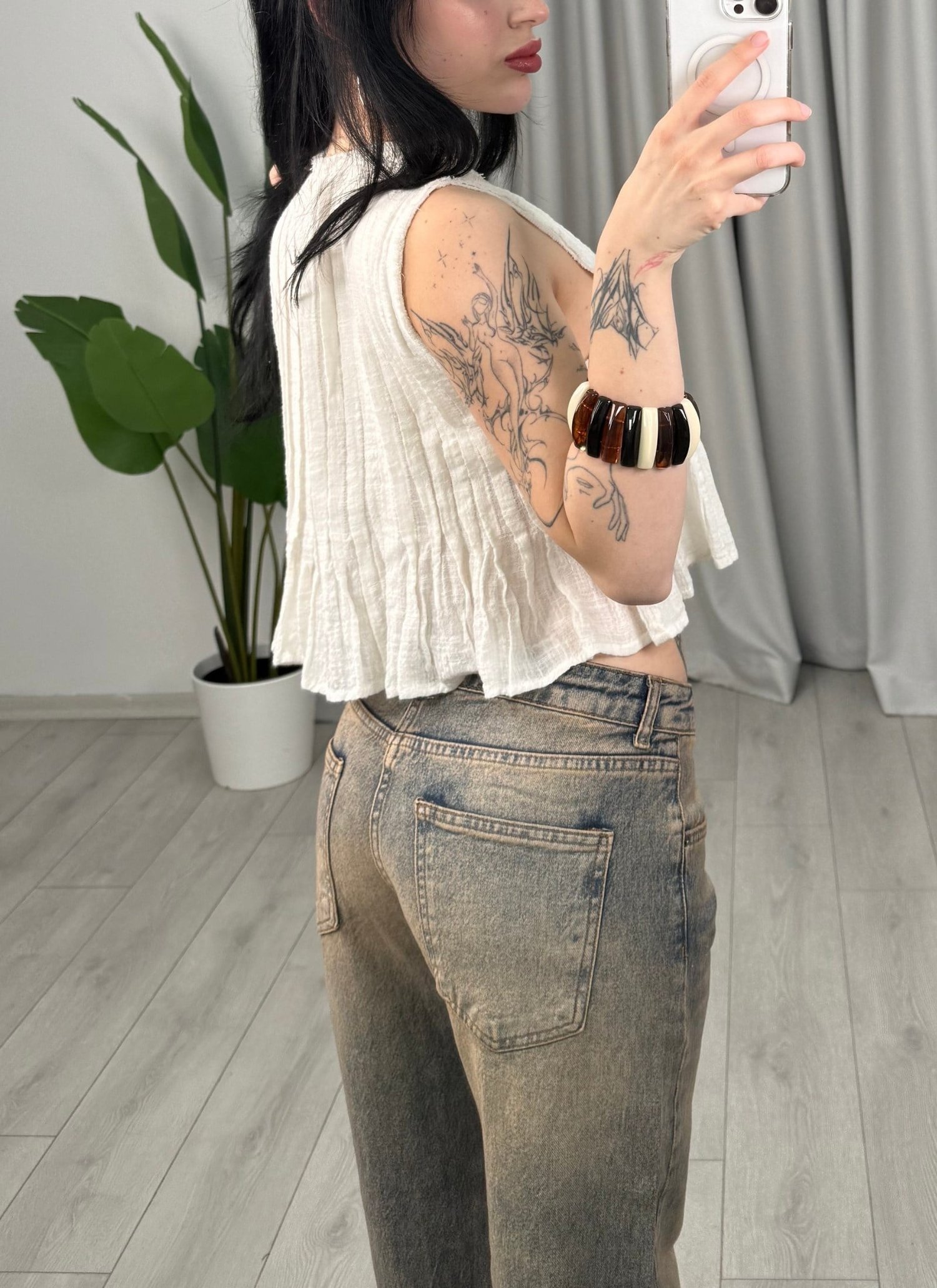 Noemi Bluz Beyaz