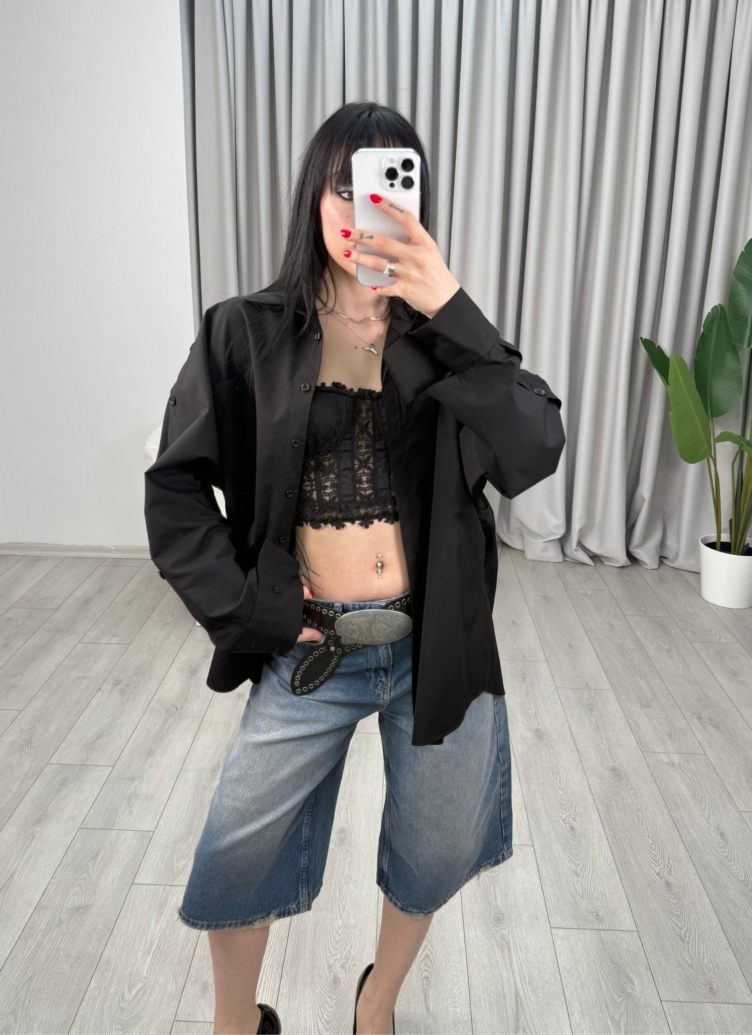 Nora Gömlek Siyah