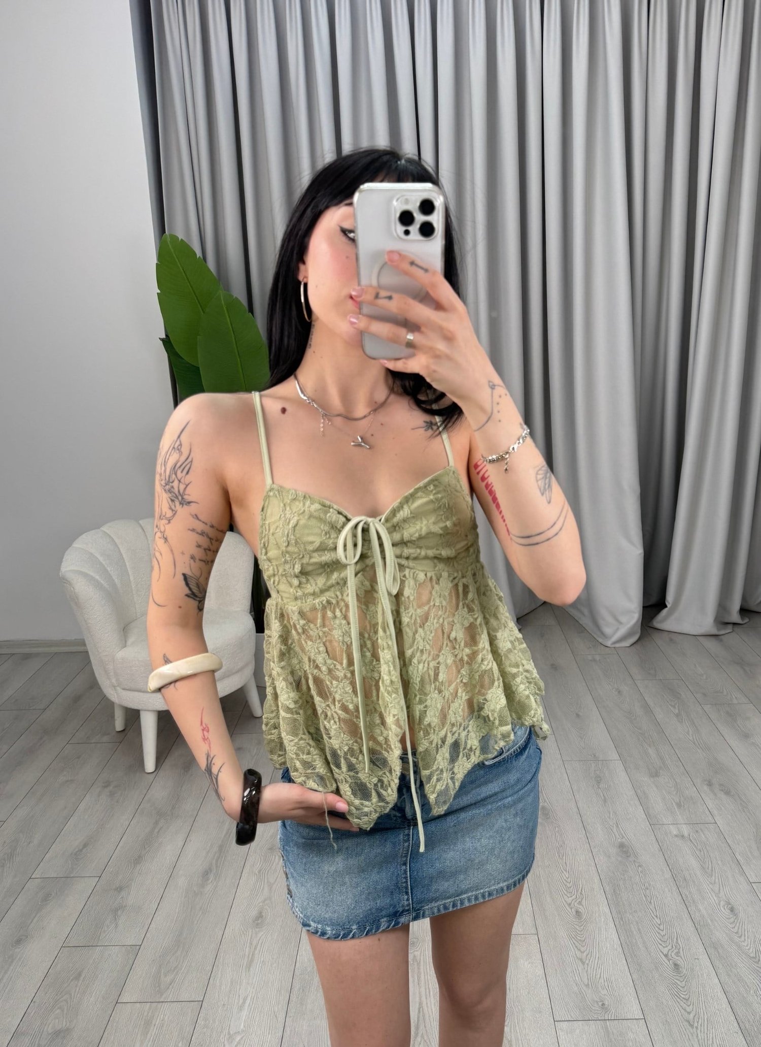 Polina Bluz Yeşil
