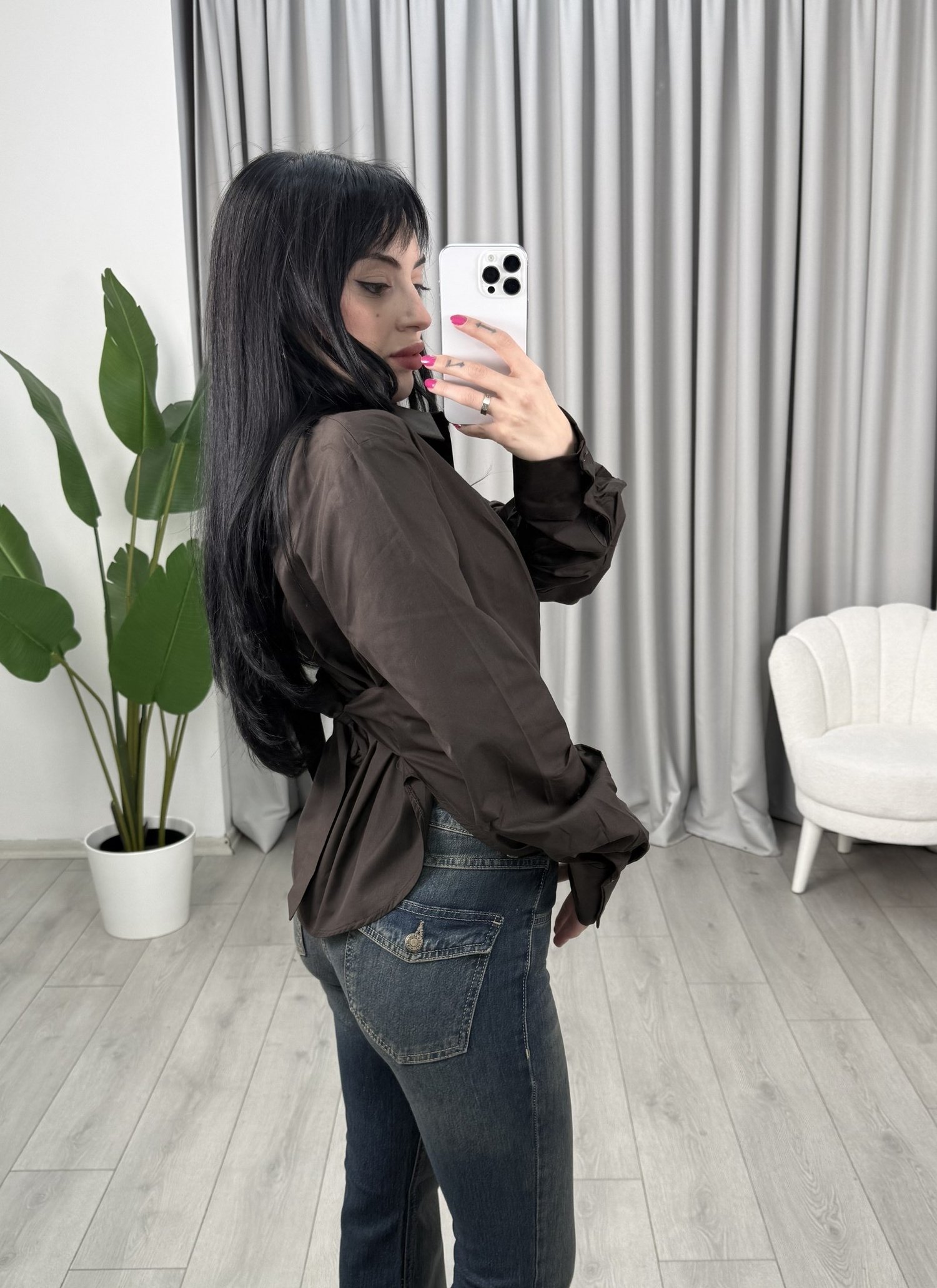 Rachel Gömlek Kahve