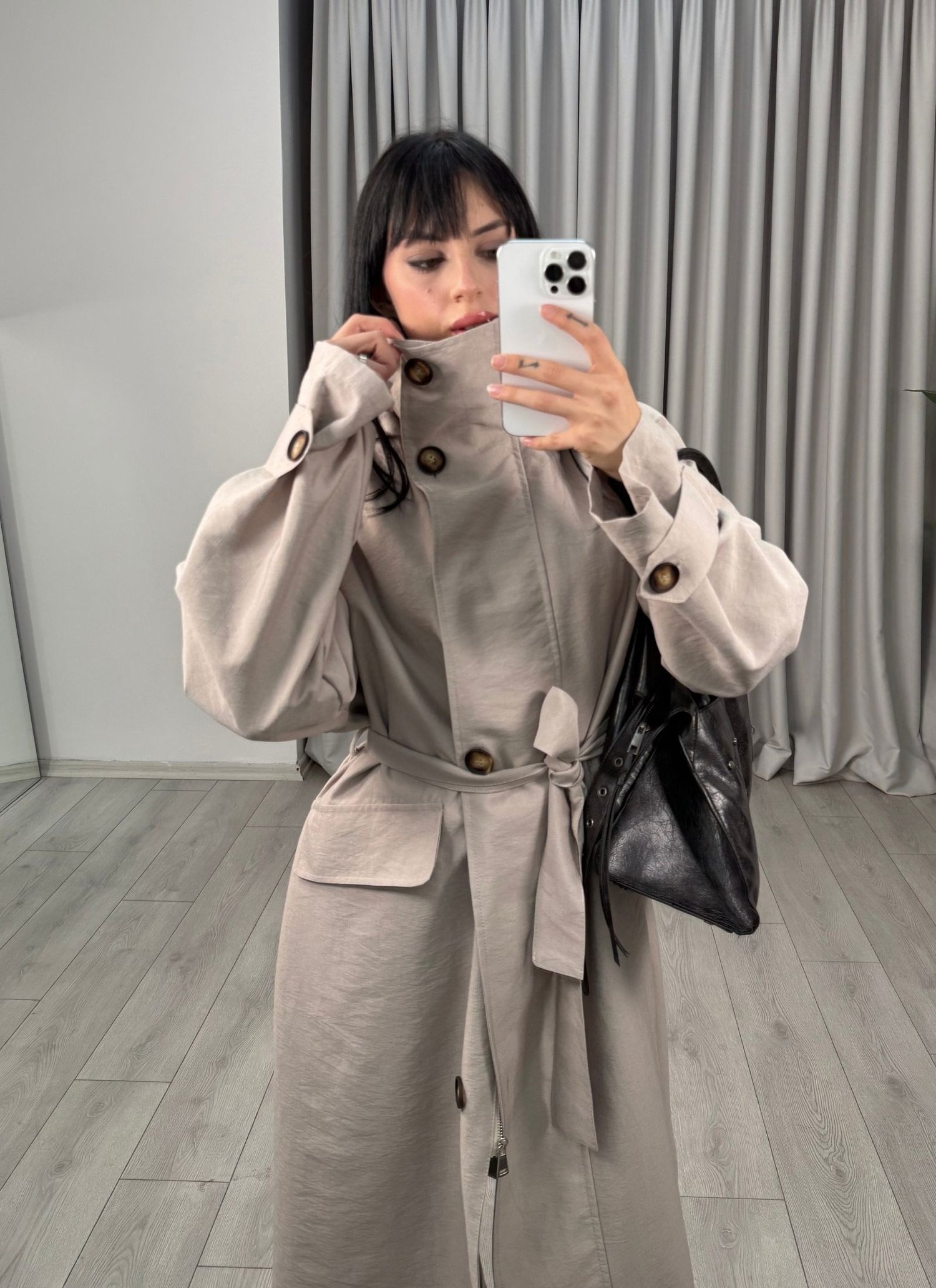 Ruby Trençkot Bej