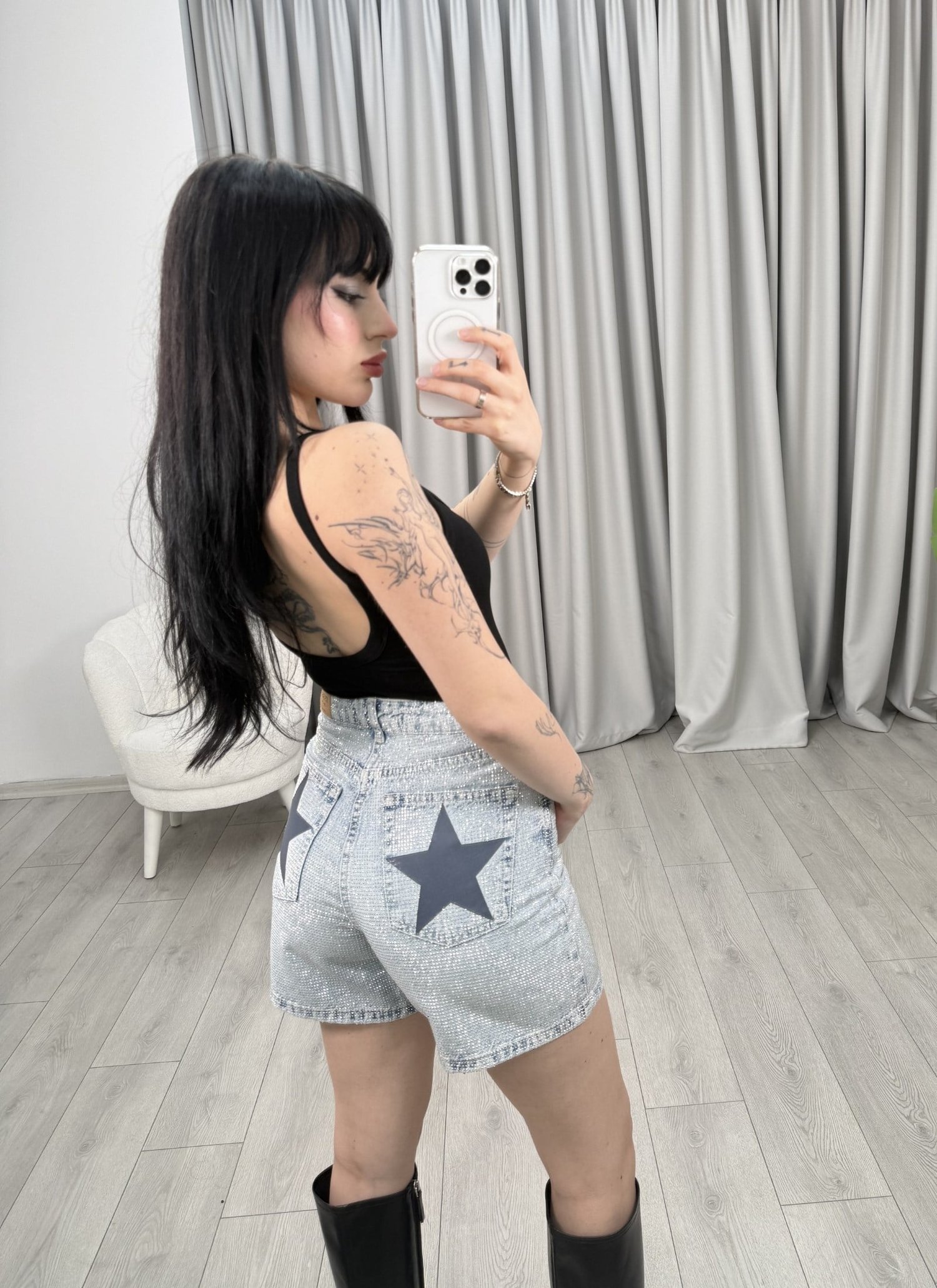 Shine Star Şort Mavi
