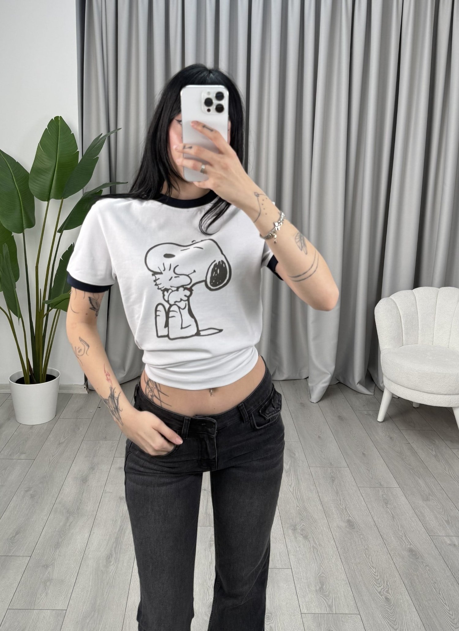 Snoopy Bluz Beyaz
