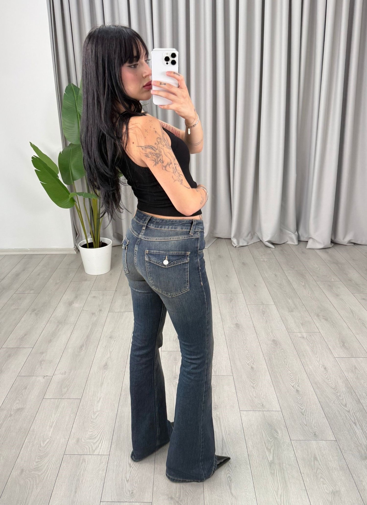 Thalia Jean Yıkamalı Mavi