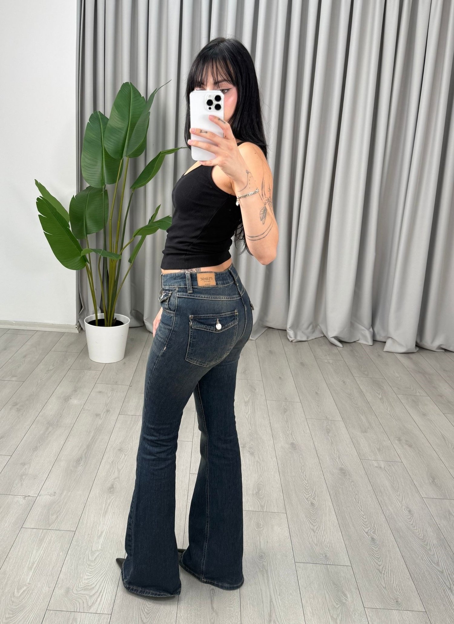 Thalia Jean Yıkamalı Mavi