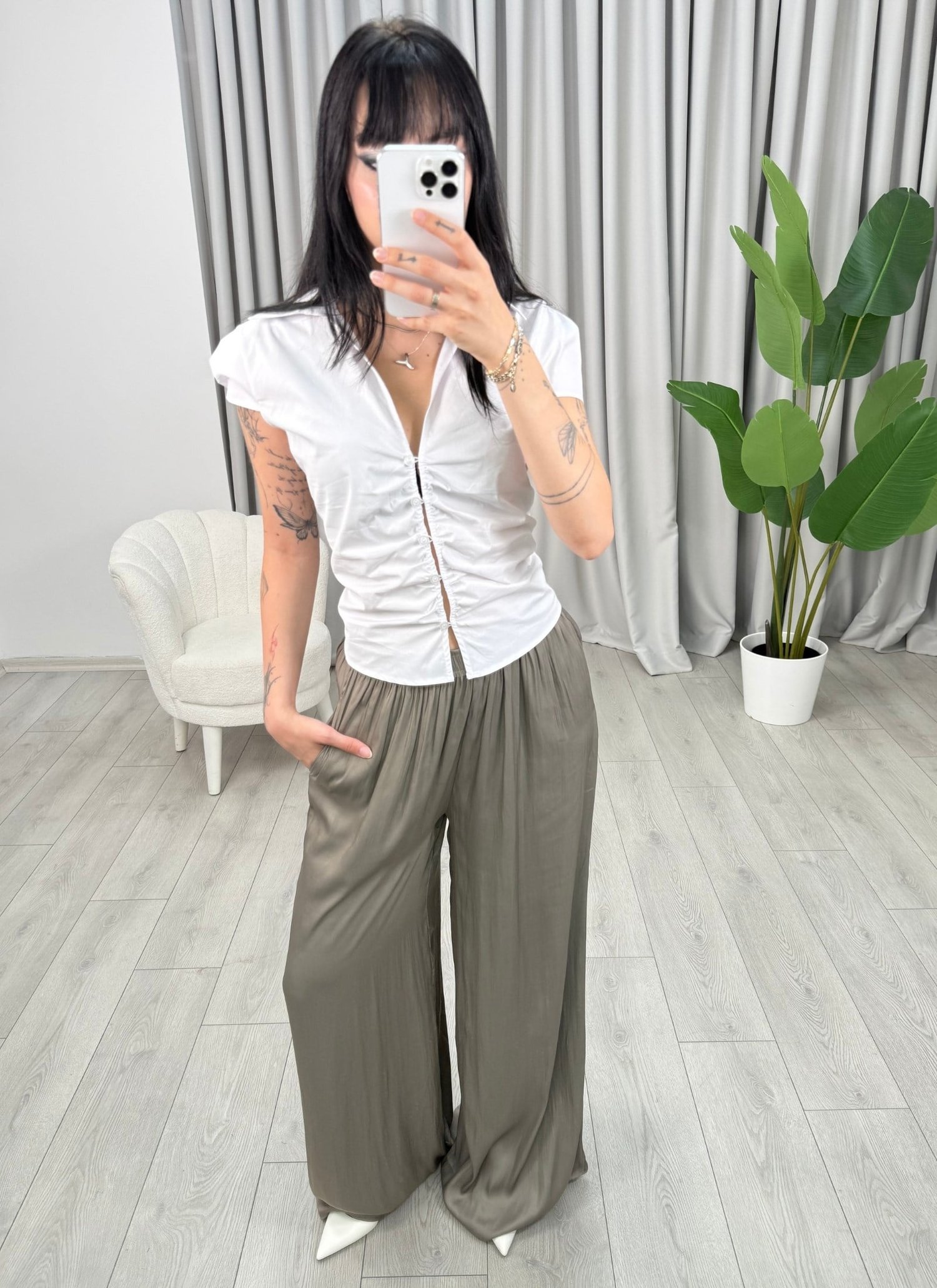 Velina Pantolon Gri