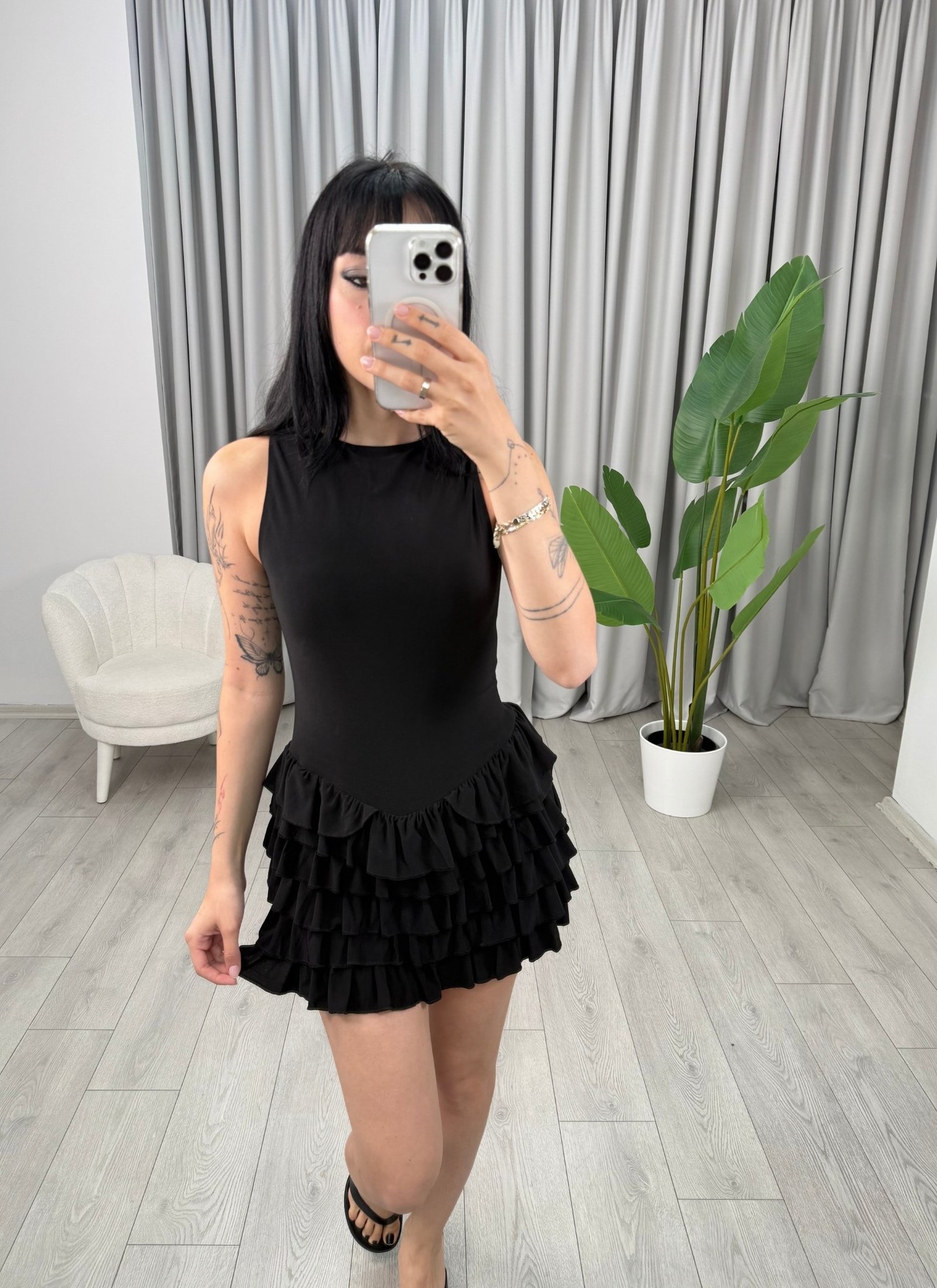 Veronika Elbise Siyah