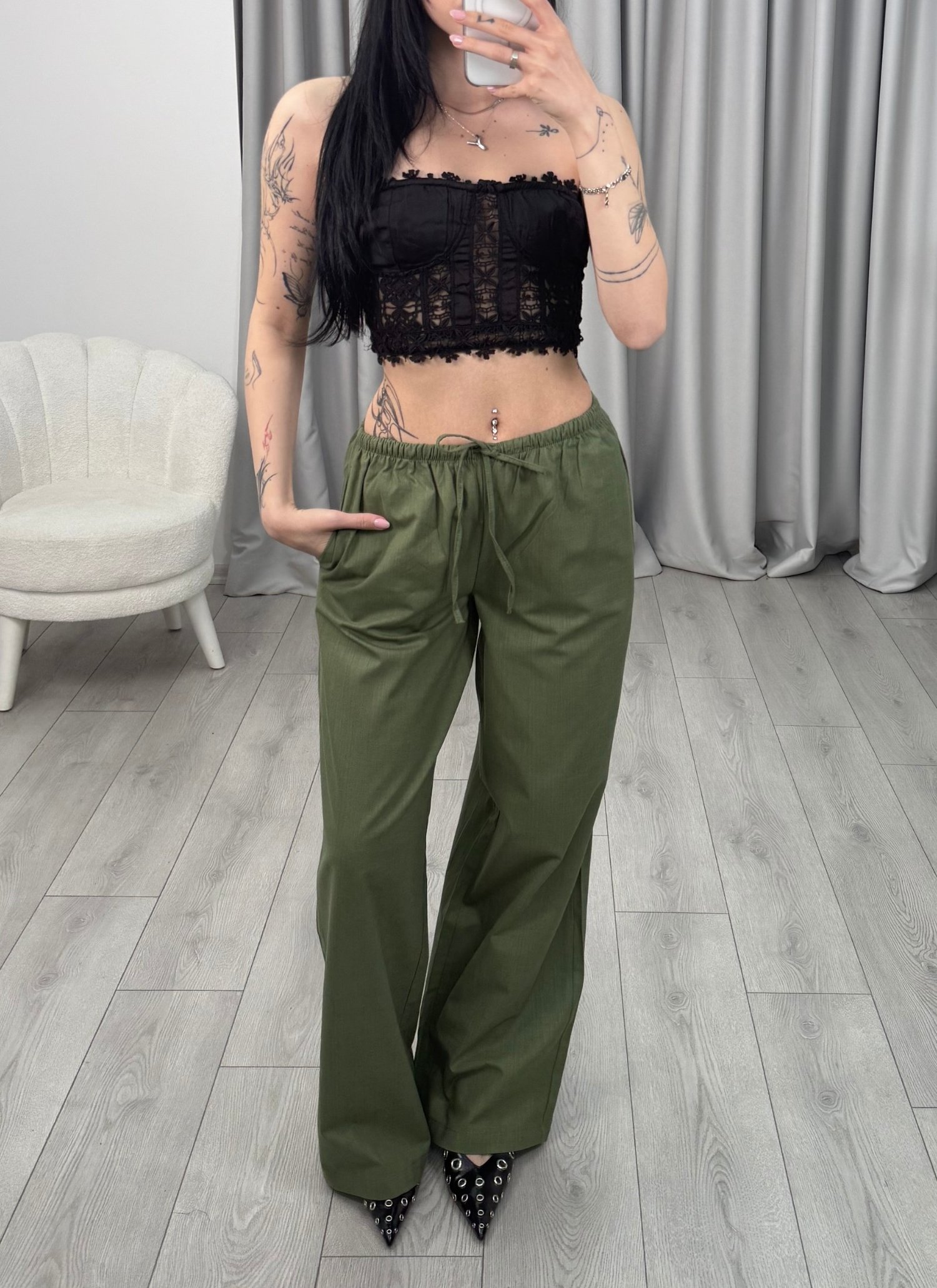 Yasmina Pantolon Yeşil