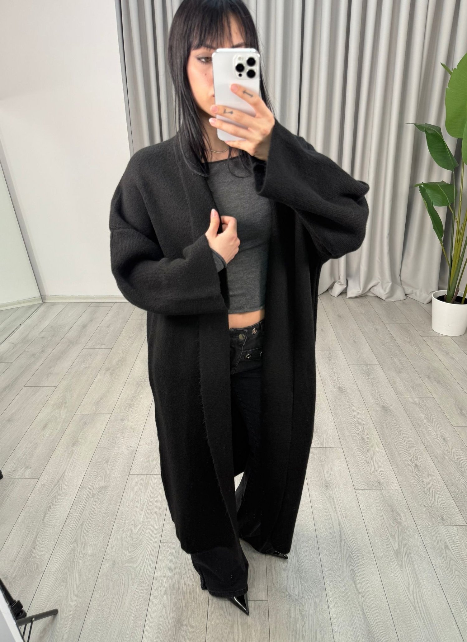 Yumi Hırka Siyah