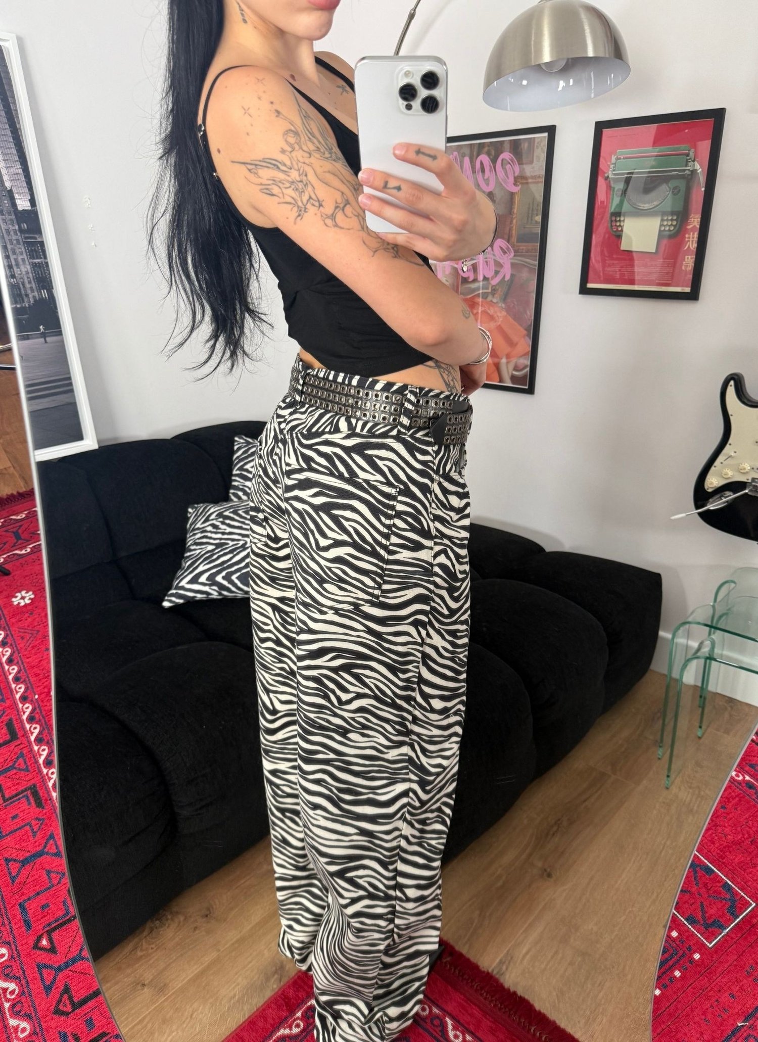 Zebra Jean Siyah