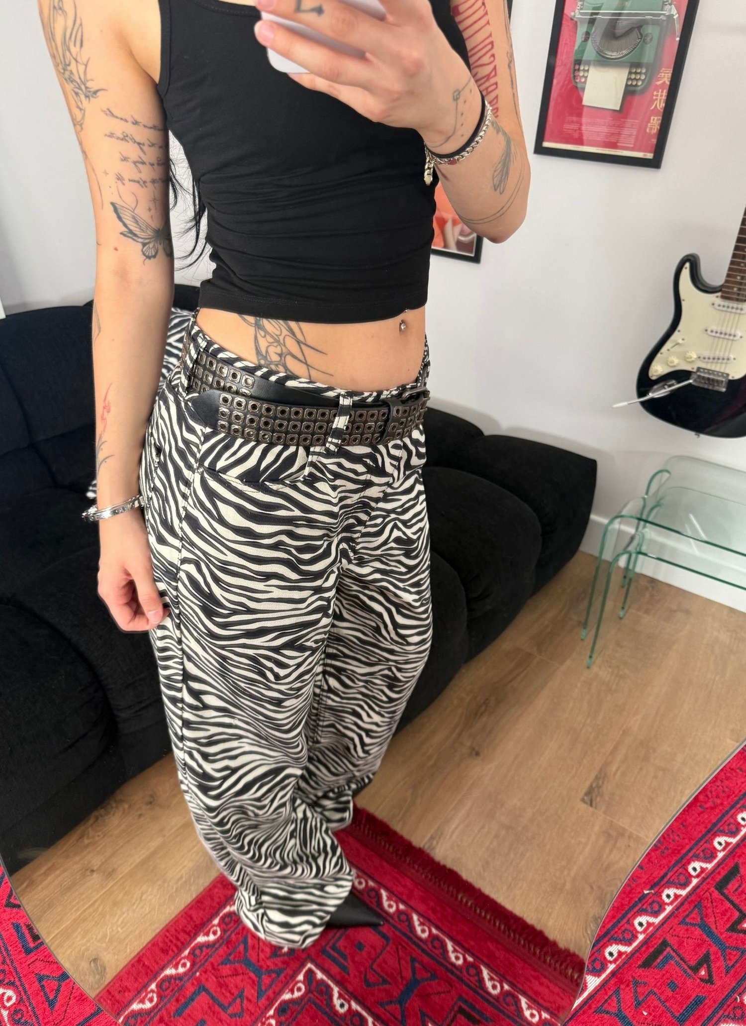 Zebra Jean Siyah