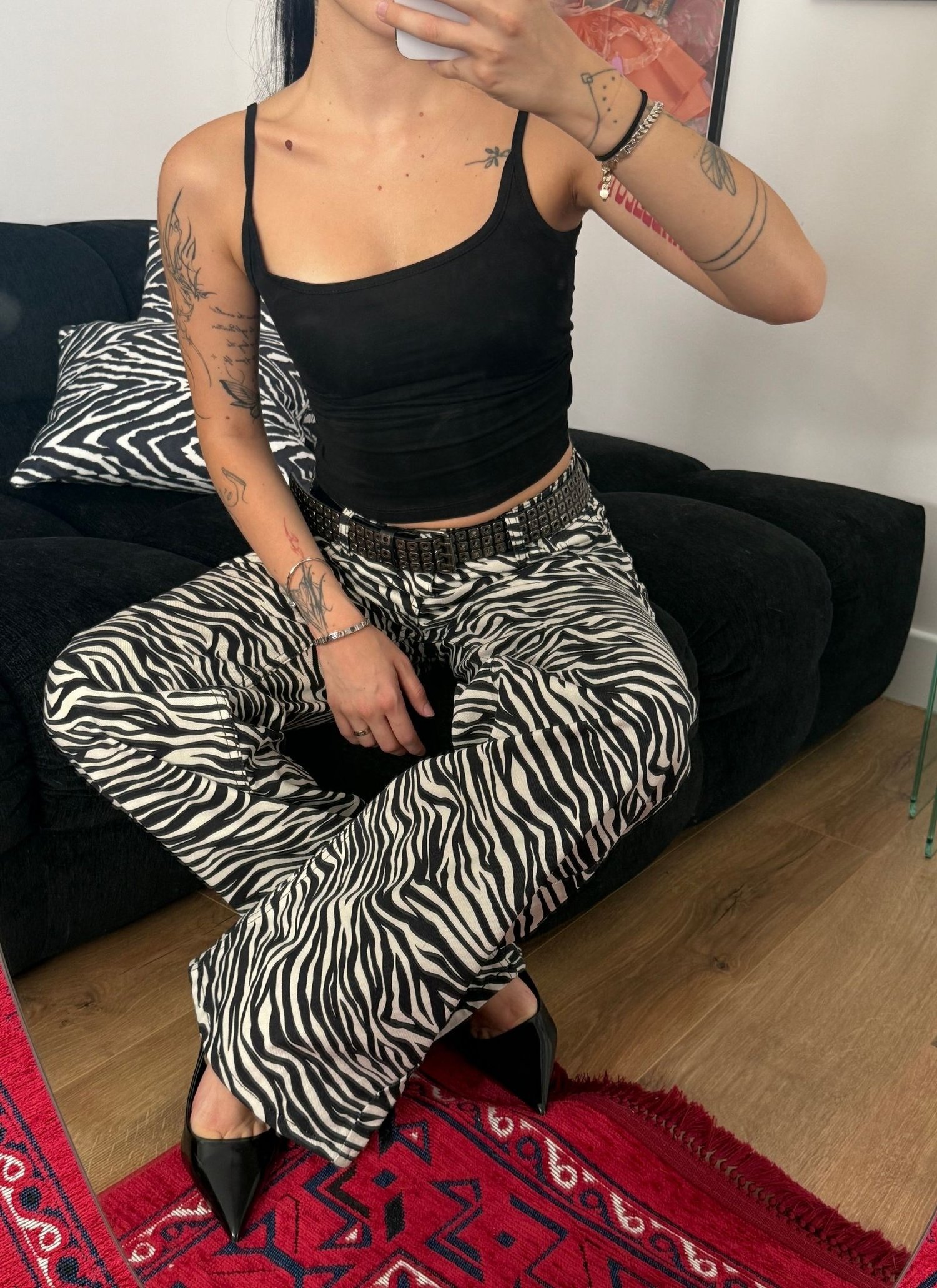 Zebra Jean Siyah