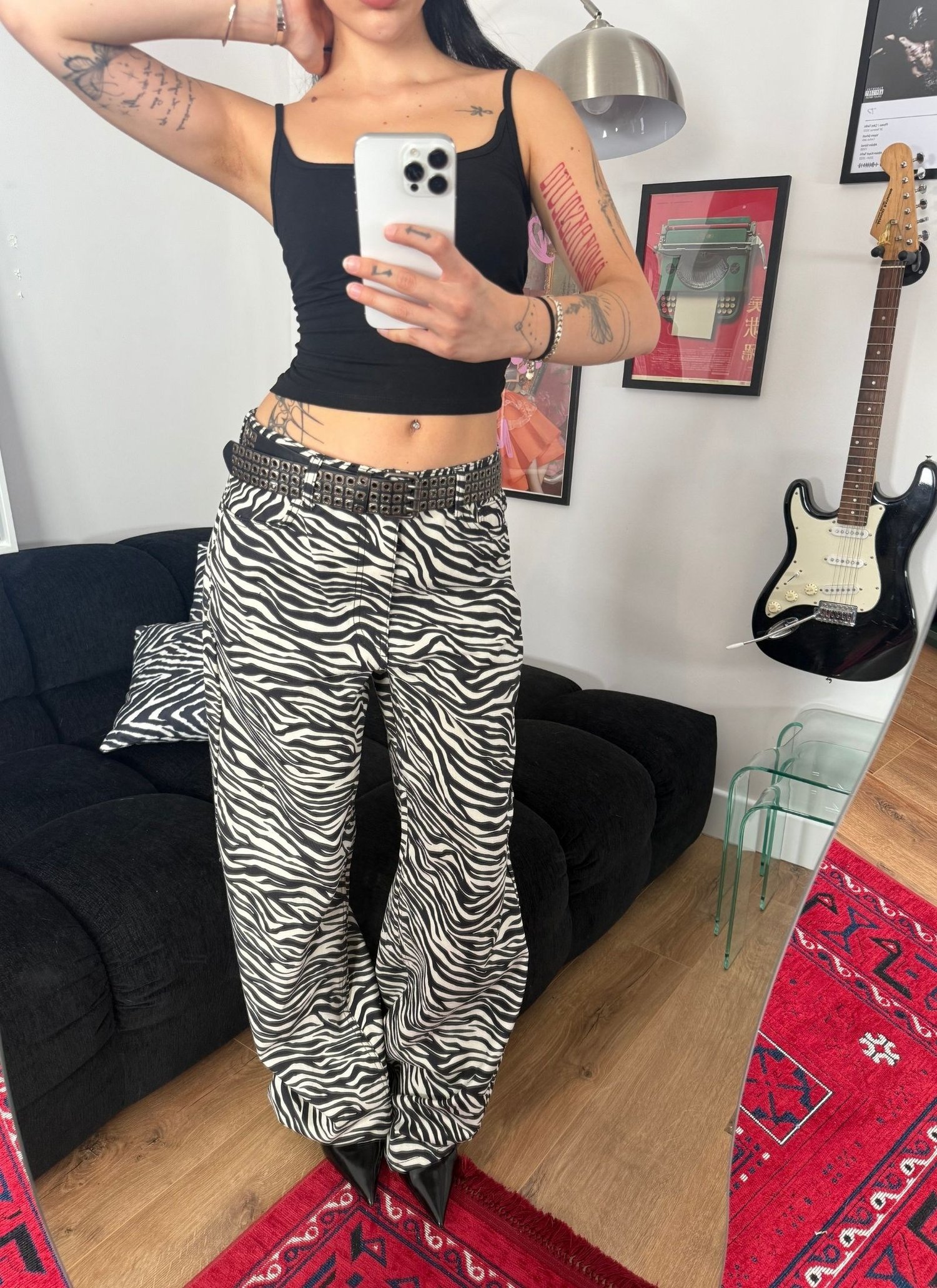 Zebra Jean Siyah