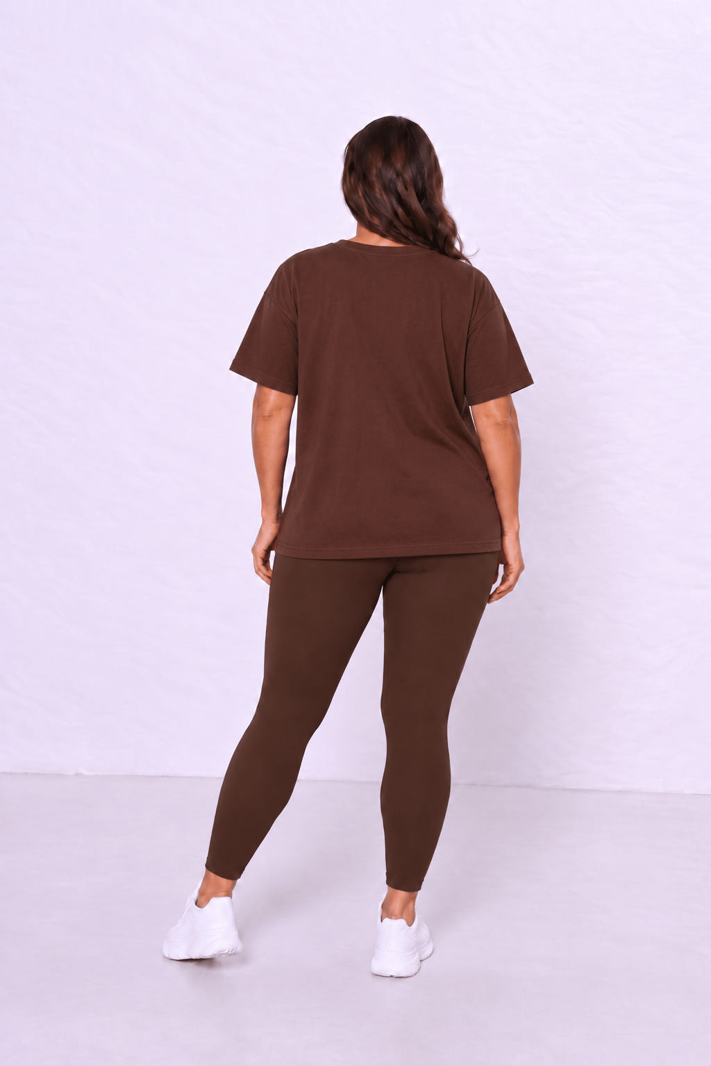 Oversize Basic T-Shirt - KAHVERENGİ