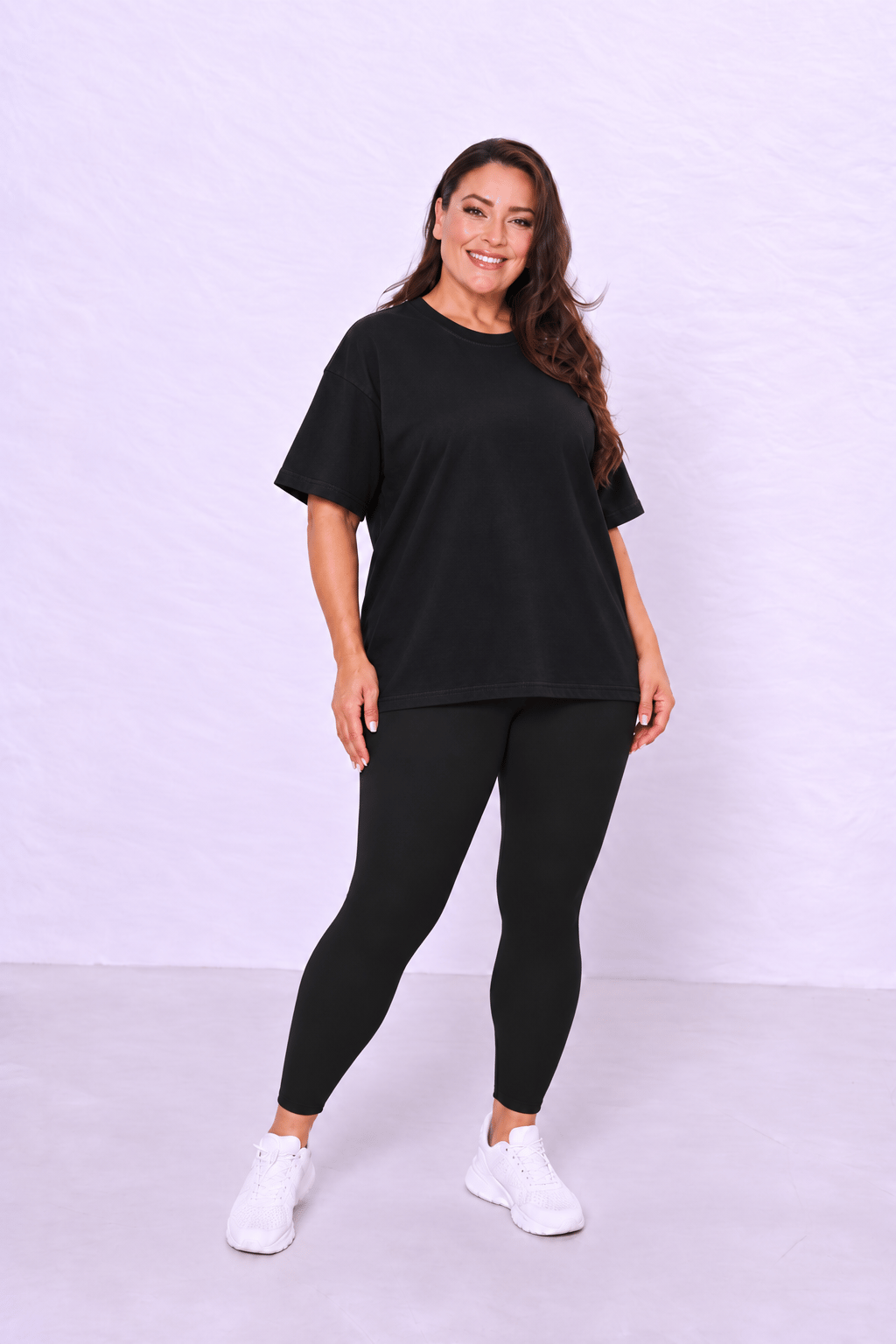 Oversize Basic T-Shirt - SİYAH