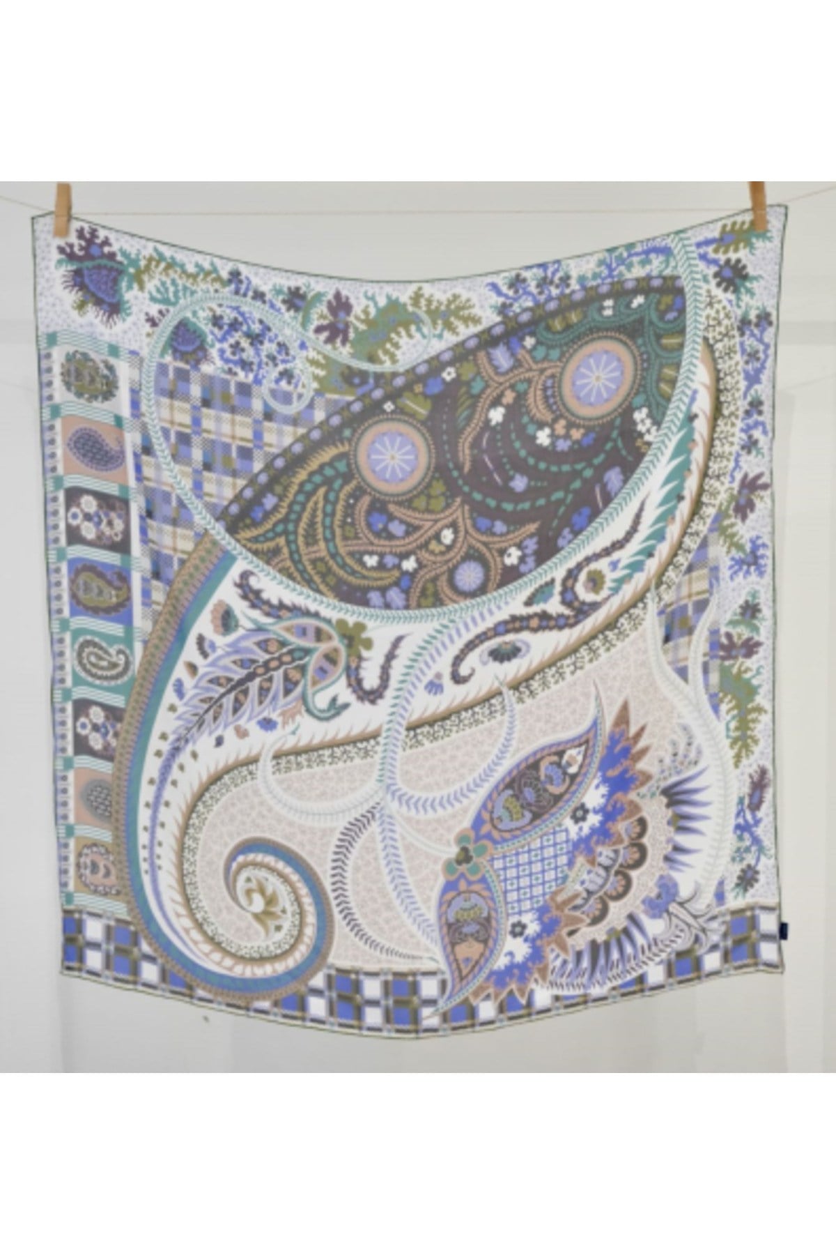 ✨ %100 Saf İpek Celine Eşarp - Özel Tasarım Tok Duruşlu ✨110x110