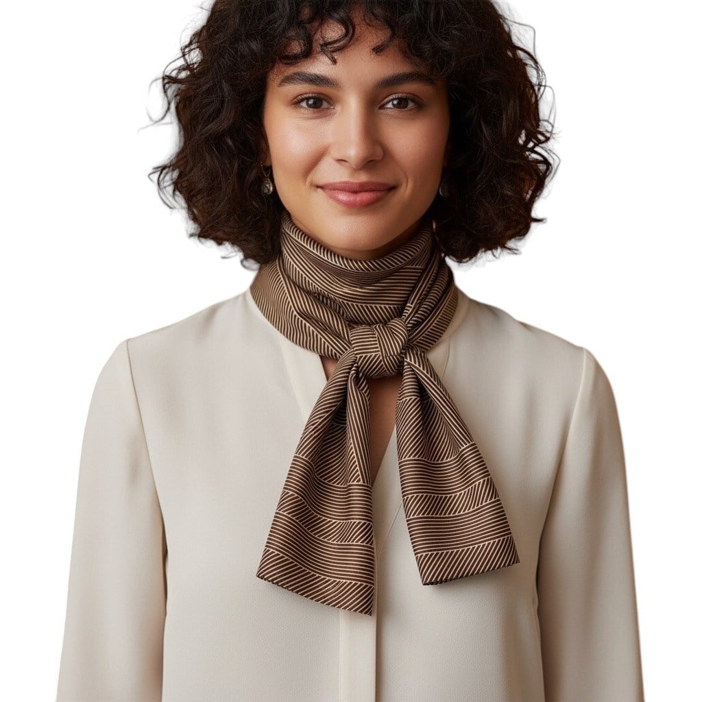 ✨ %100 Saf İpek Crepe de Chine Eşarp - Özel Tasarım Tok Duruşlu ✨90x90