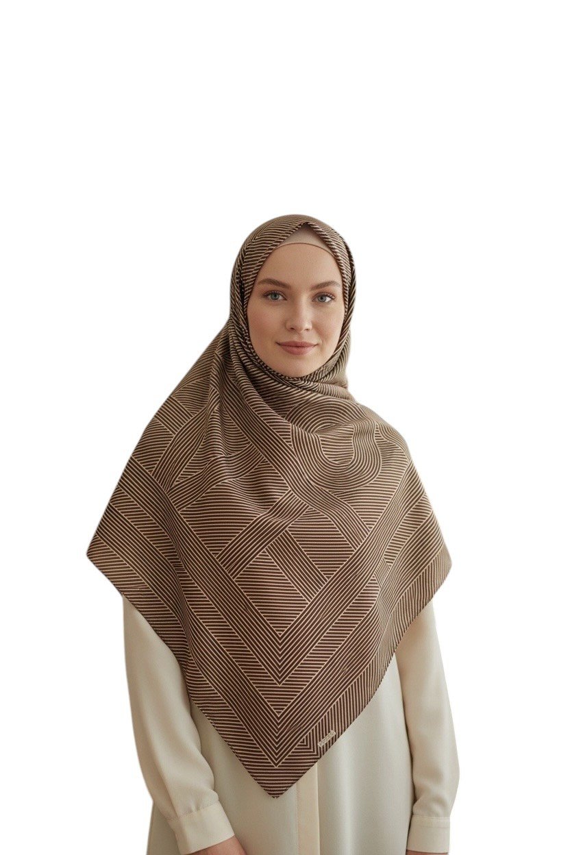✨ %100 Saf İpek Crepe de Chine Eşarp - Özel Tasarım Tok Duruşlu ✨90x90