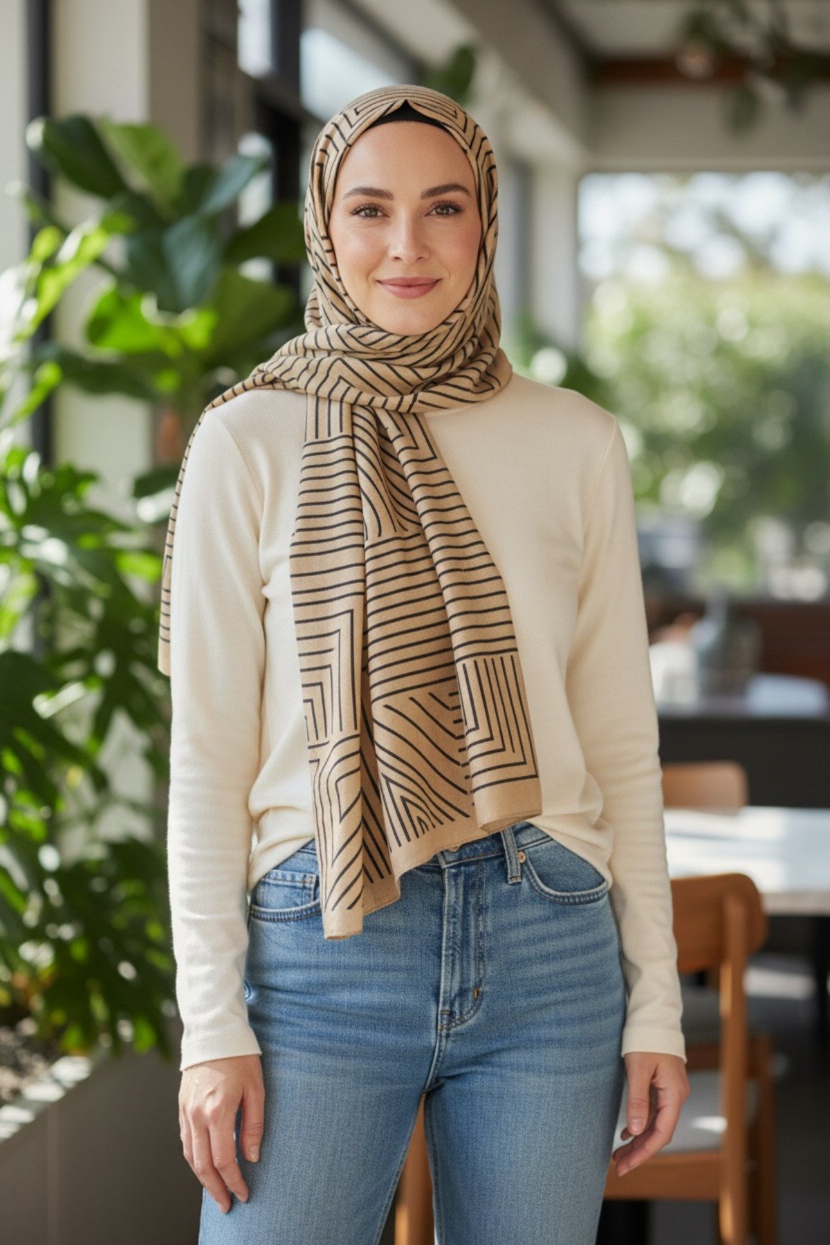 ✨ %100 Saf İpek Crepe de Chine Eşarp - Özel Tasarım Tok Duruşlu ✨90x90
