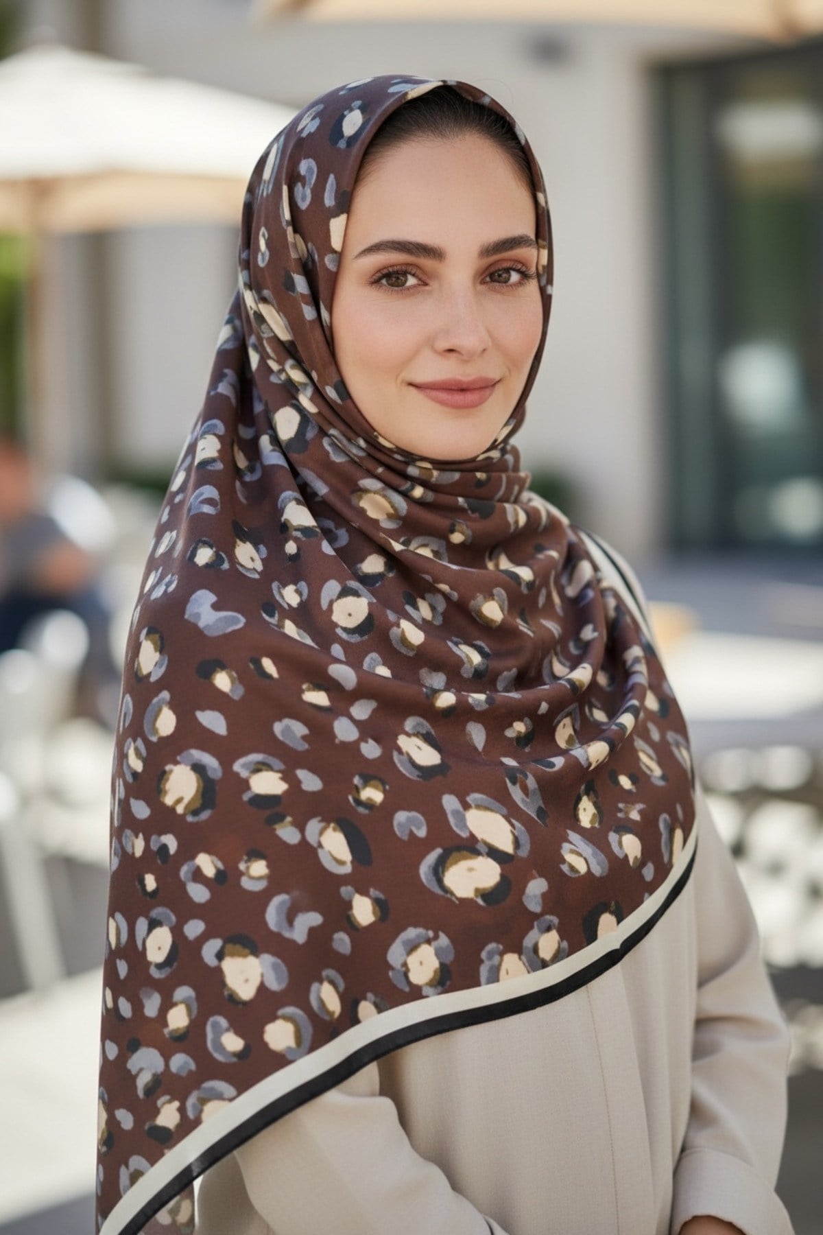 ✨ %100 Saf İpek Crepe de Chine Eşarp - Özel Tasarım Tok Duruşlu ✨90x90