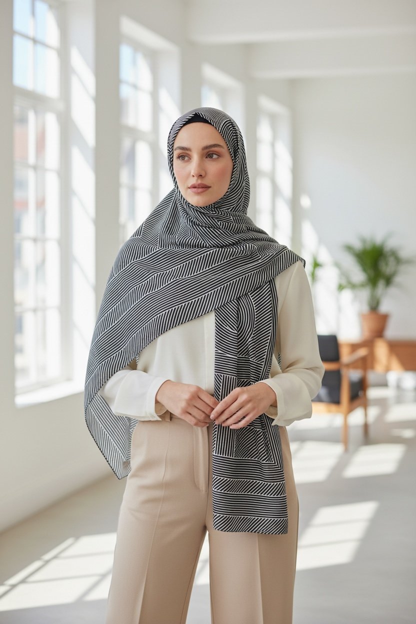 ✨ %100 Saf İpek Crepe de Chine Eşarp - Özel Tasarım Tok Duruşlu ✨90x90