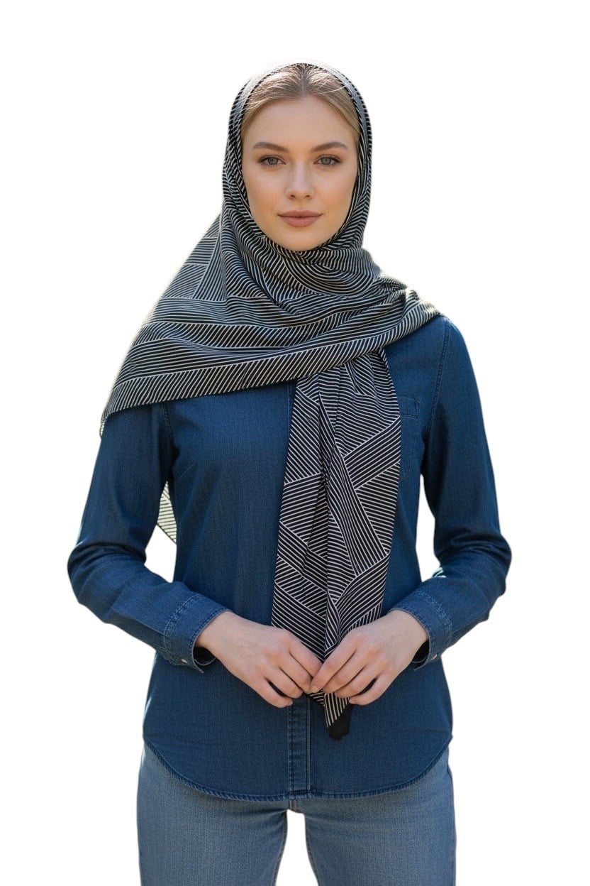 ✨ %100 Saf İpek Crepe de Chine Eşarp - Özel Tasarım Tok Duruşlu ✨90x90