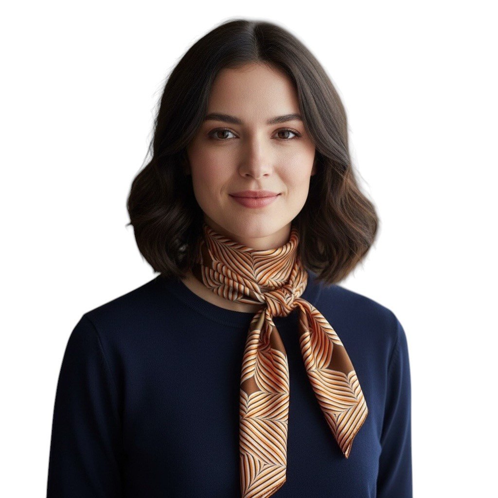 ✨ %100 Saf İpek Twill Eşarp - Özel Tasarım Tok Duruşlu ✨90x90