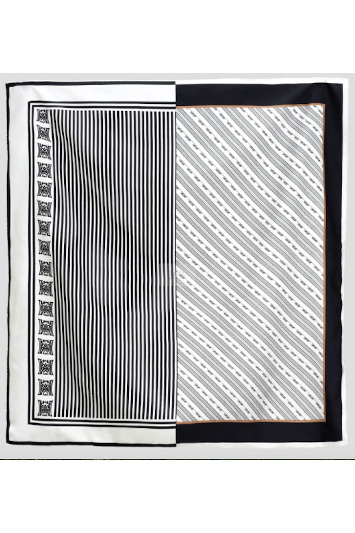 ✨ %100 Saf İpek Twill Eşarp - Özel Tasarım Tok Duruşlu ✨90x90