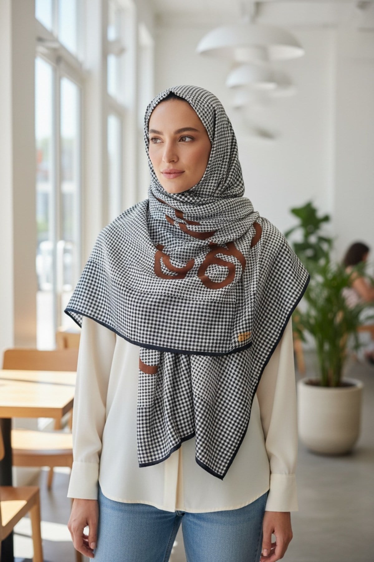 ✨ %100 Saf İpek Twill Eşarp - Özel Tasarım Tok Duruşlu ✨90x90