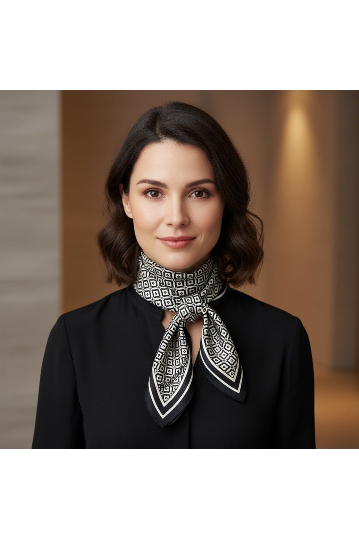 ✨ %100 Saf İpek Twill Eşarp - Özel Tasarım Tok Duruşlu ✨90x90
