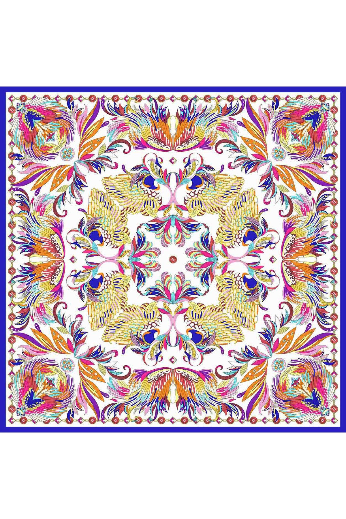 ✨ %100 Saf İpek Twill Eşarp - Özel Tasarım Tok Duruşlu ✨90x90