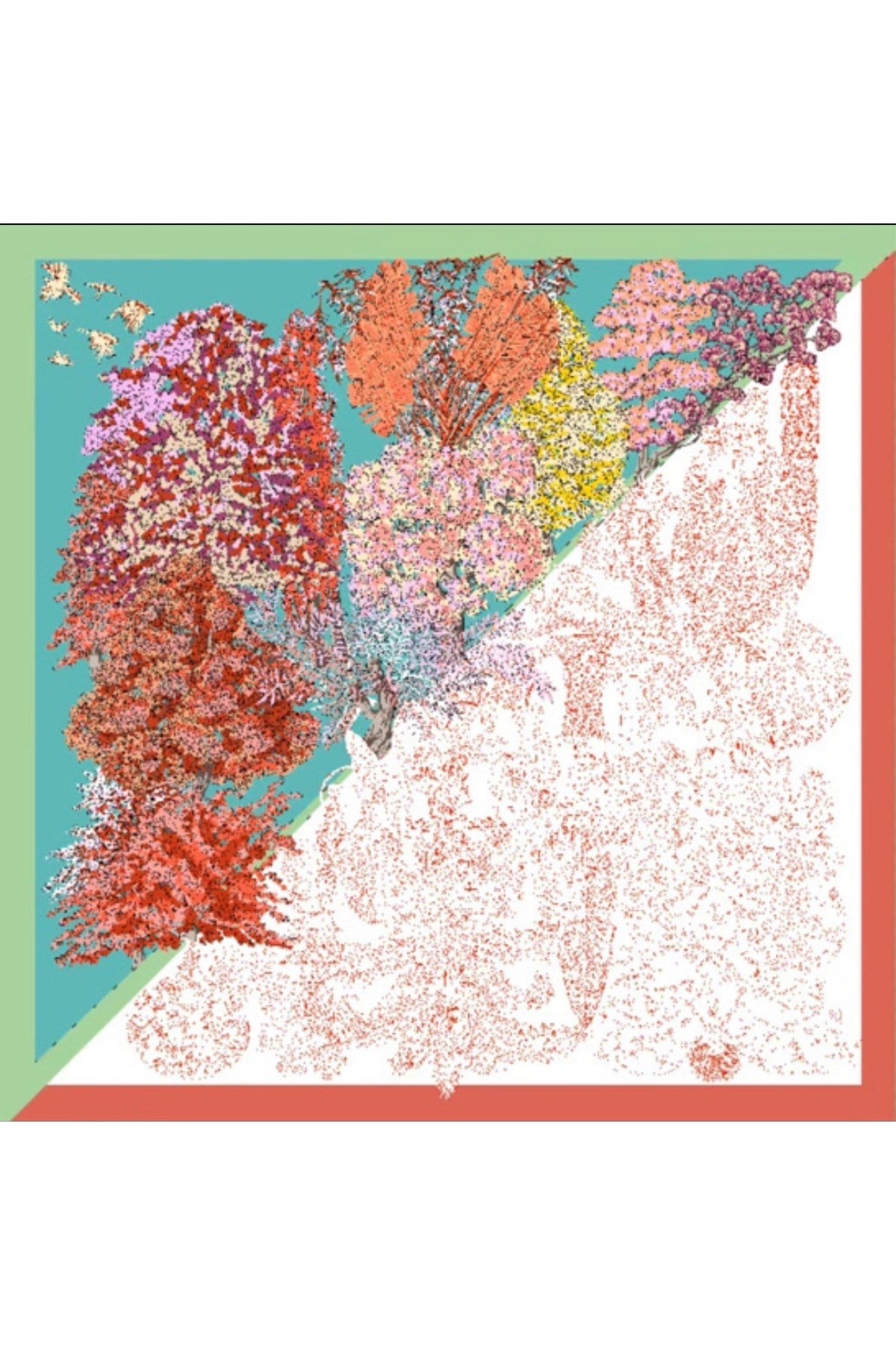 ✨ %100 Saf İpek Twill Eşarp - Özel Tasarım Tok Duruşlu ✨90x90