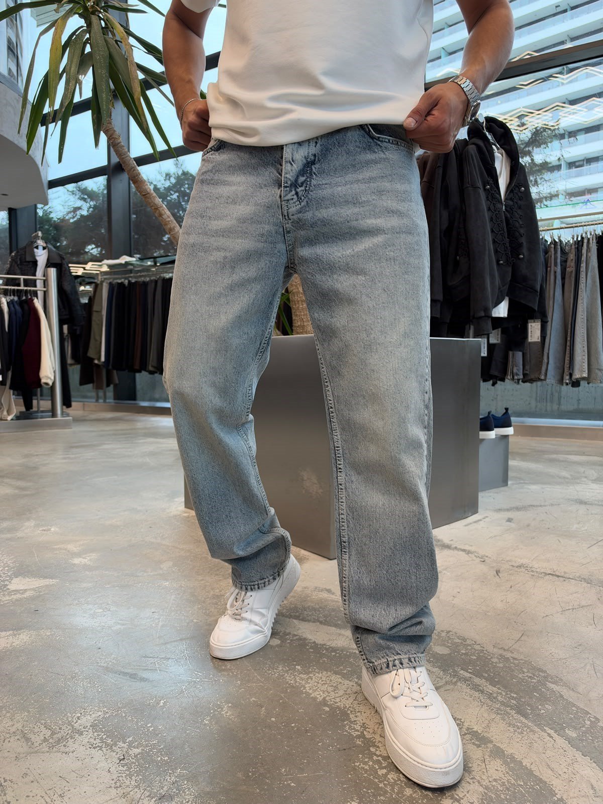 Açık Mavi Baggy Kot KP58