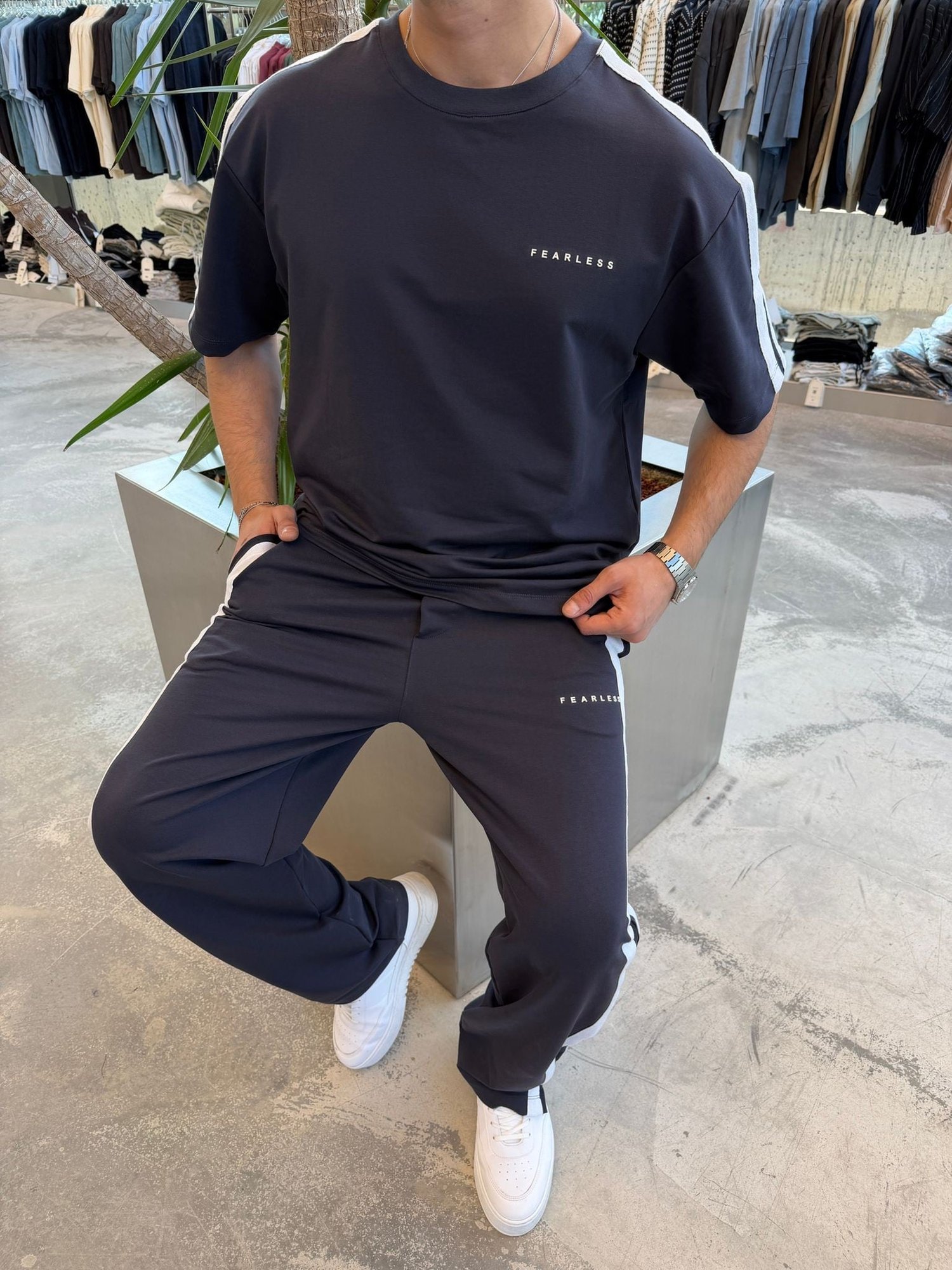 Antrasit  Fearless Baggy Takım -S3018