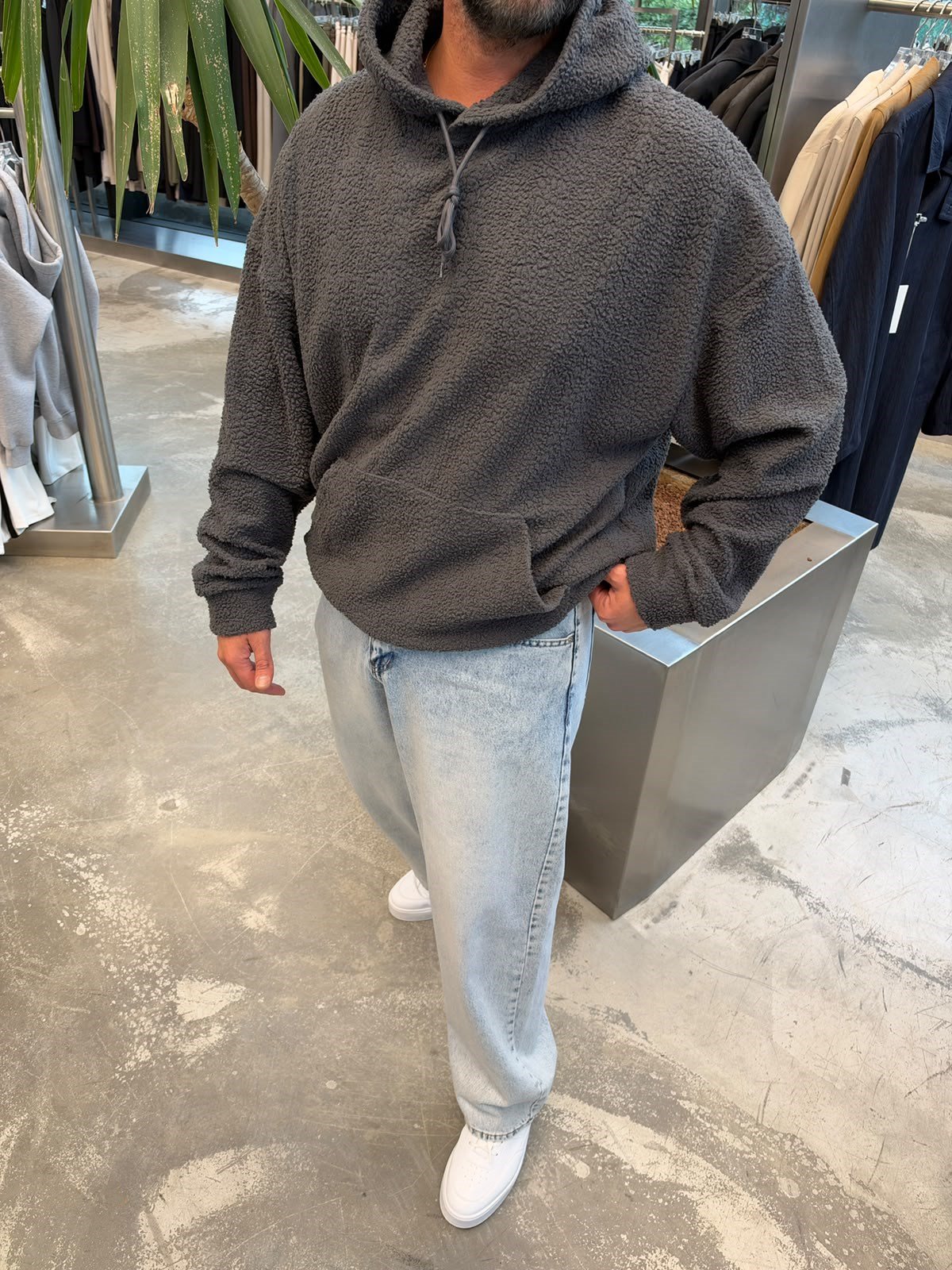 Antrasit TP Peluş Sweat 