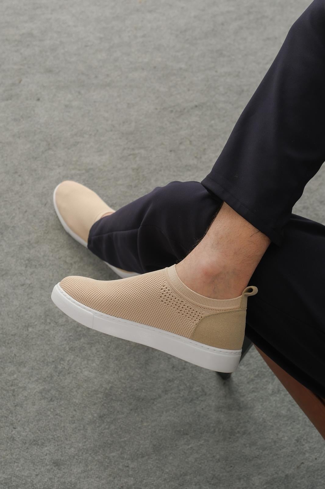 Bej Slip-On Ayakkabı