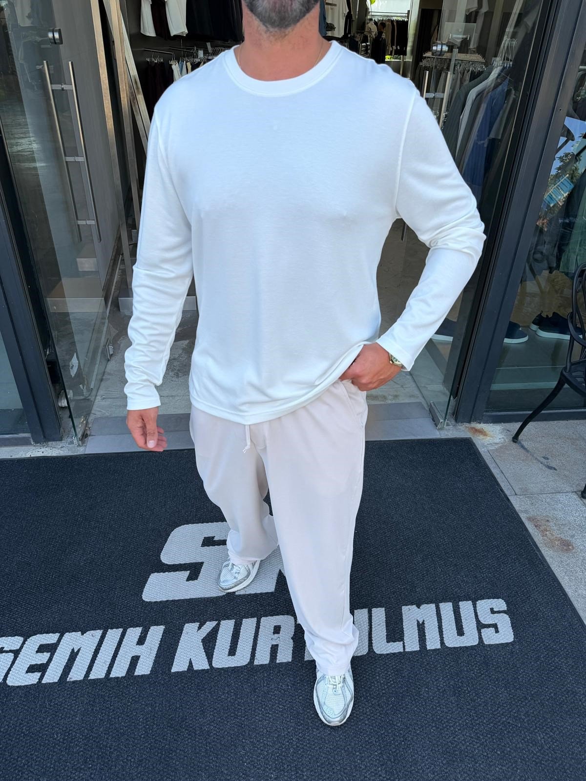 Beyaz NG Cupra Kumaş Sweat