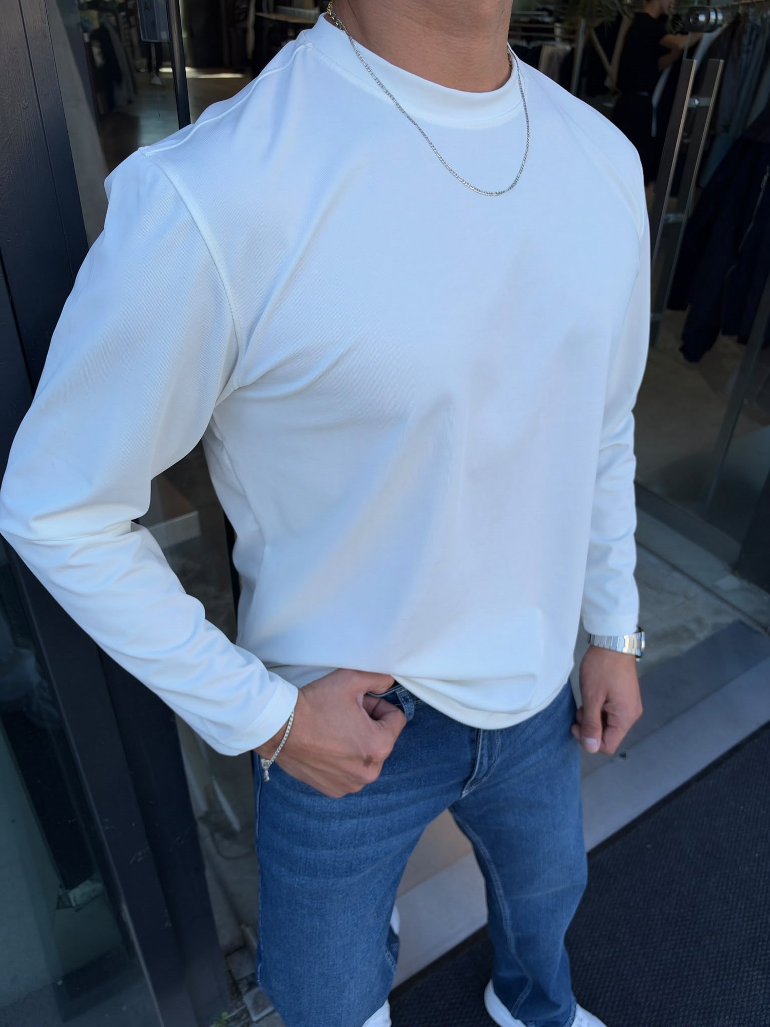 Beyaz NG İthal Cupra Sweat