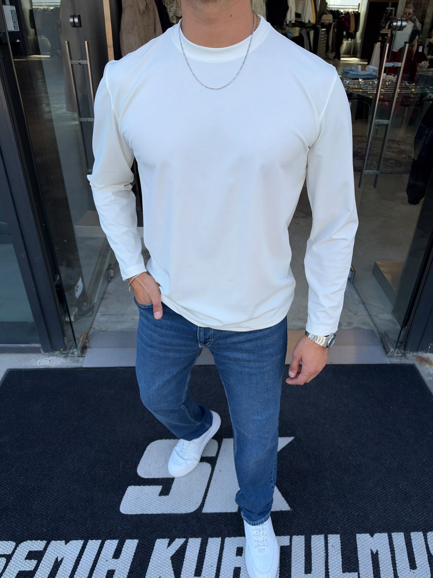 Beyaz NG İthal Cupra Sweat